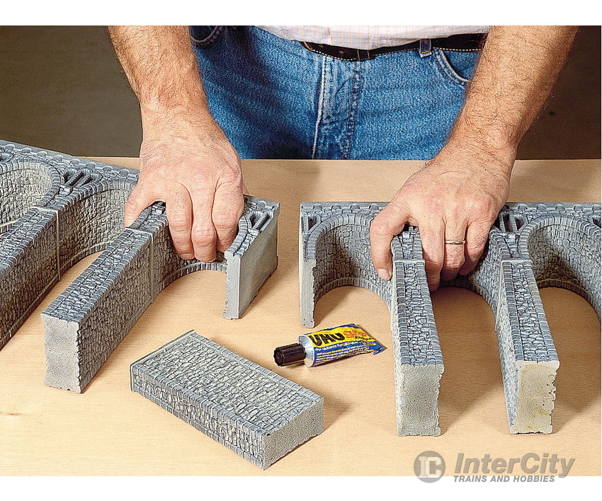 Noch 58665 HO Quarrystone Viaduct curved Tunnels & Bridges