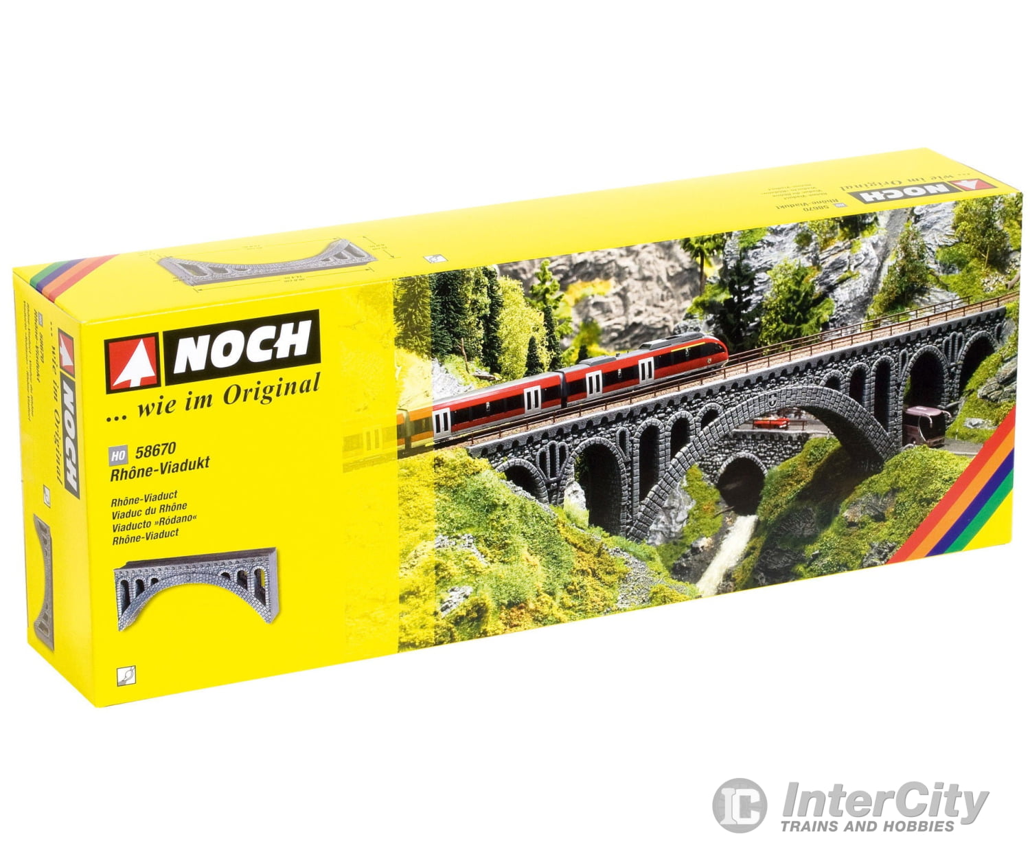 Noch 58670 HO Rhône Viaduct Tunnels & Bridges