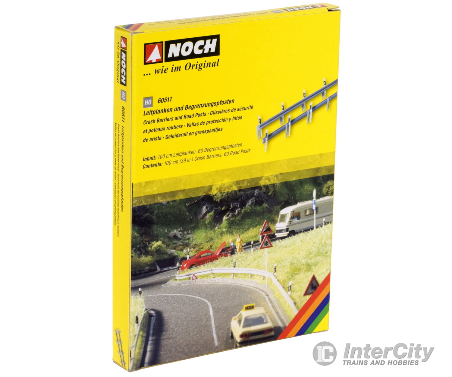 Noch 60511 HO Crash Barriers and Boundary Posts Scenery Details