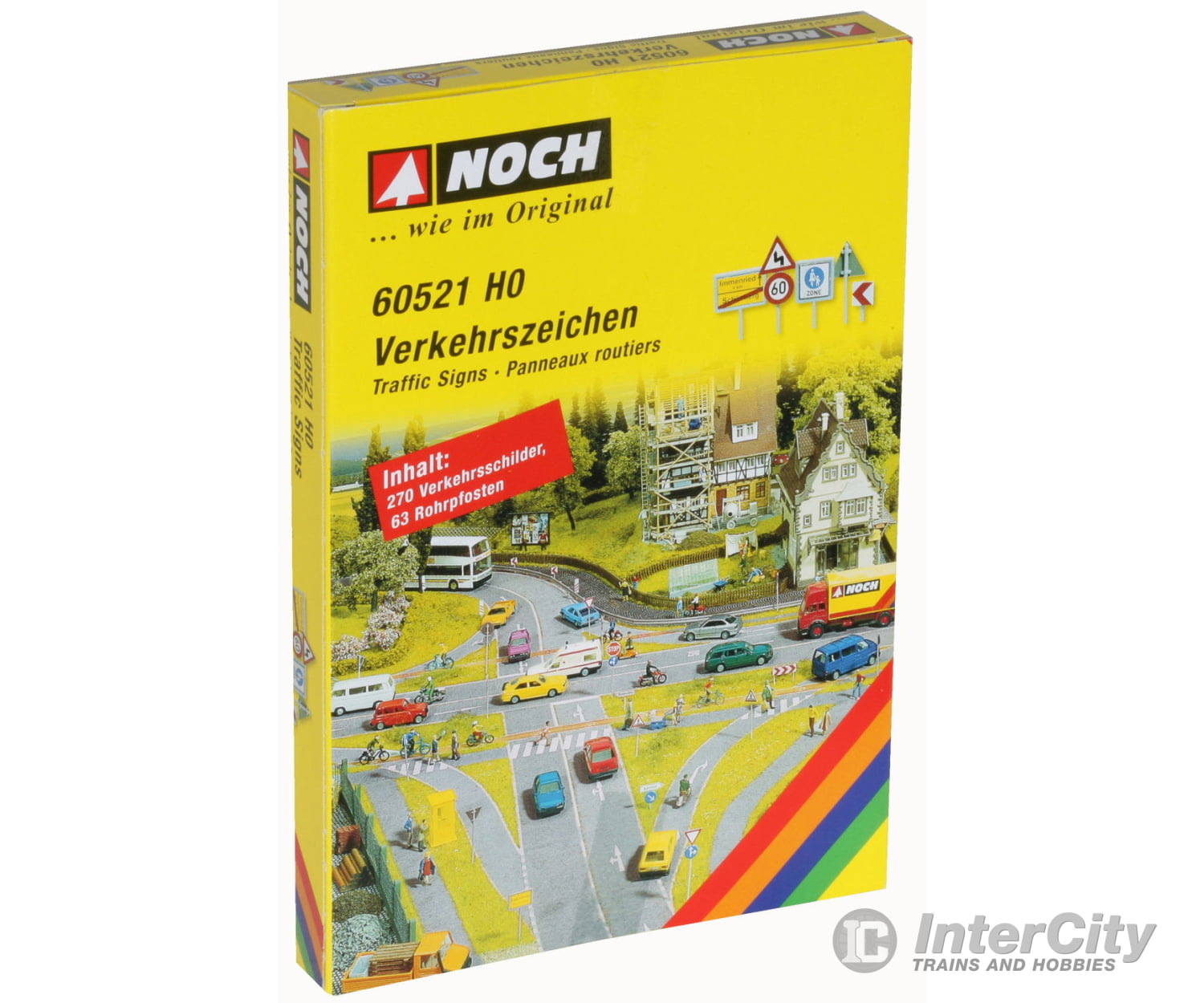 Noch 60521 HO Assorted Traffic Signs Roads and Streets