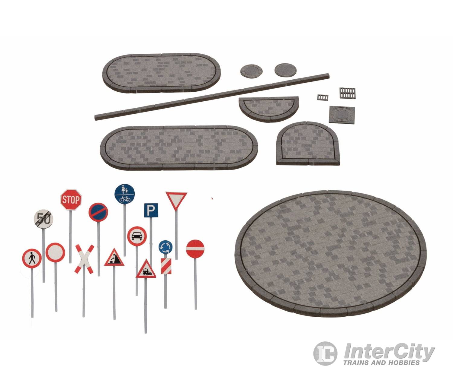 Noch 60525 HO Road Decoration Set Roads and Streets