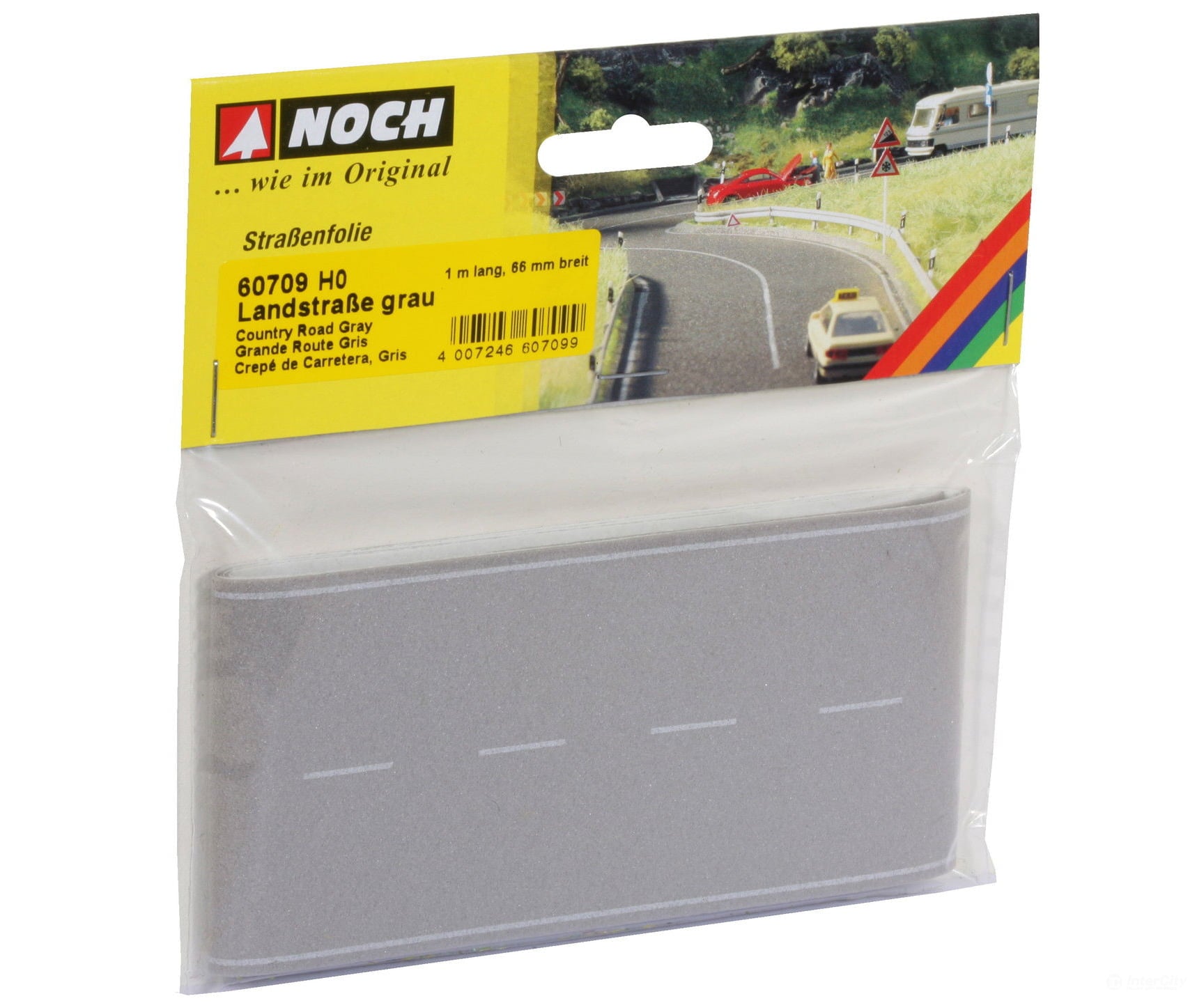 Noch 60709 HO Country Road Grey Roads and Streets