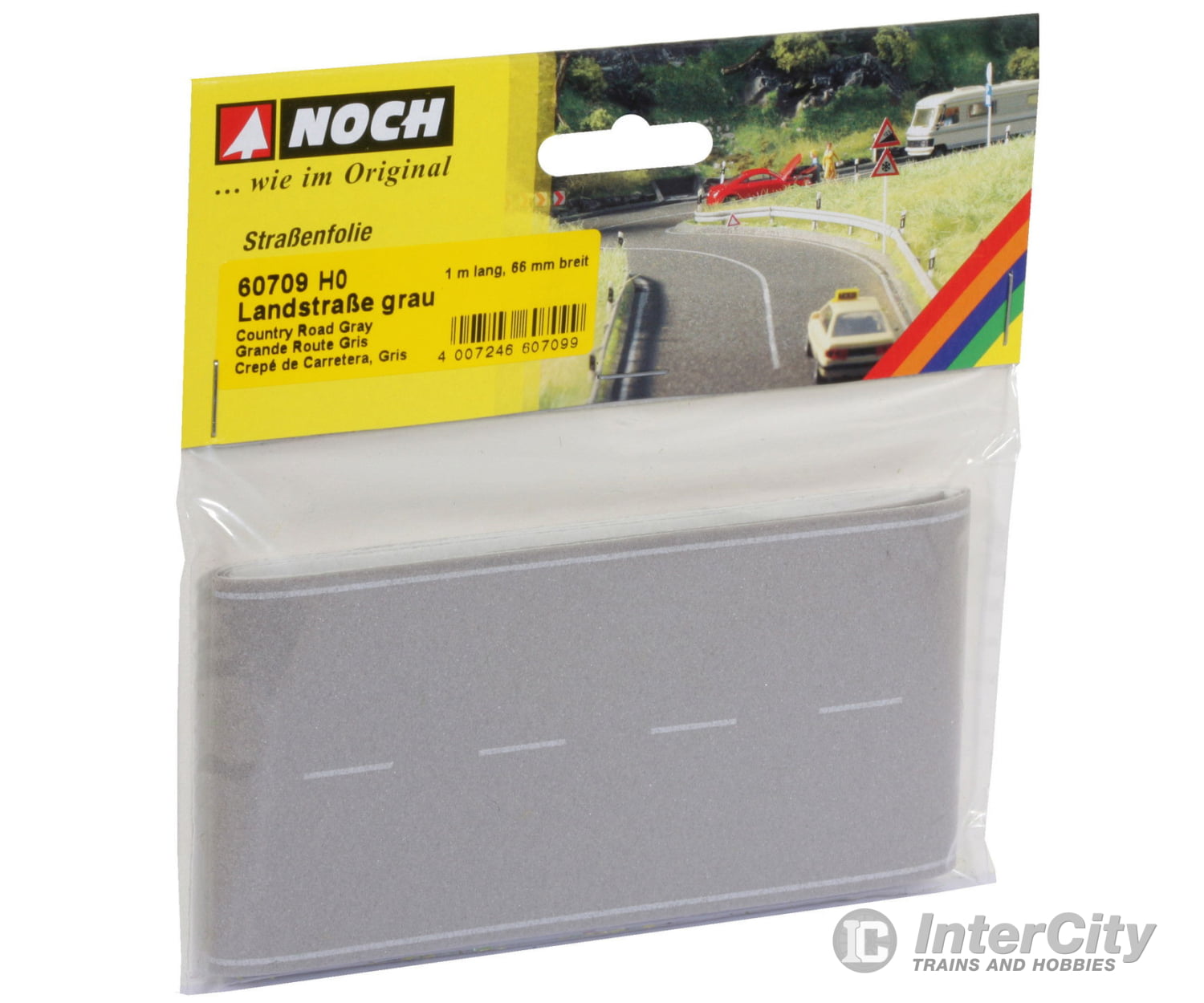 Noch 60709 HO Country Road Grey Roads and Streets