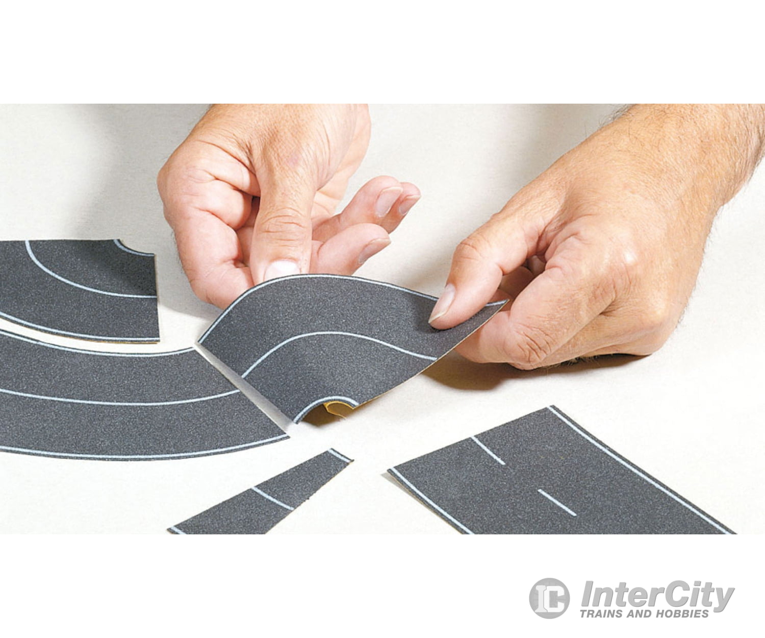 Noch 60710 HO Universal Curve Grey Roads and Streets