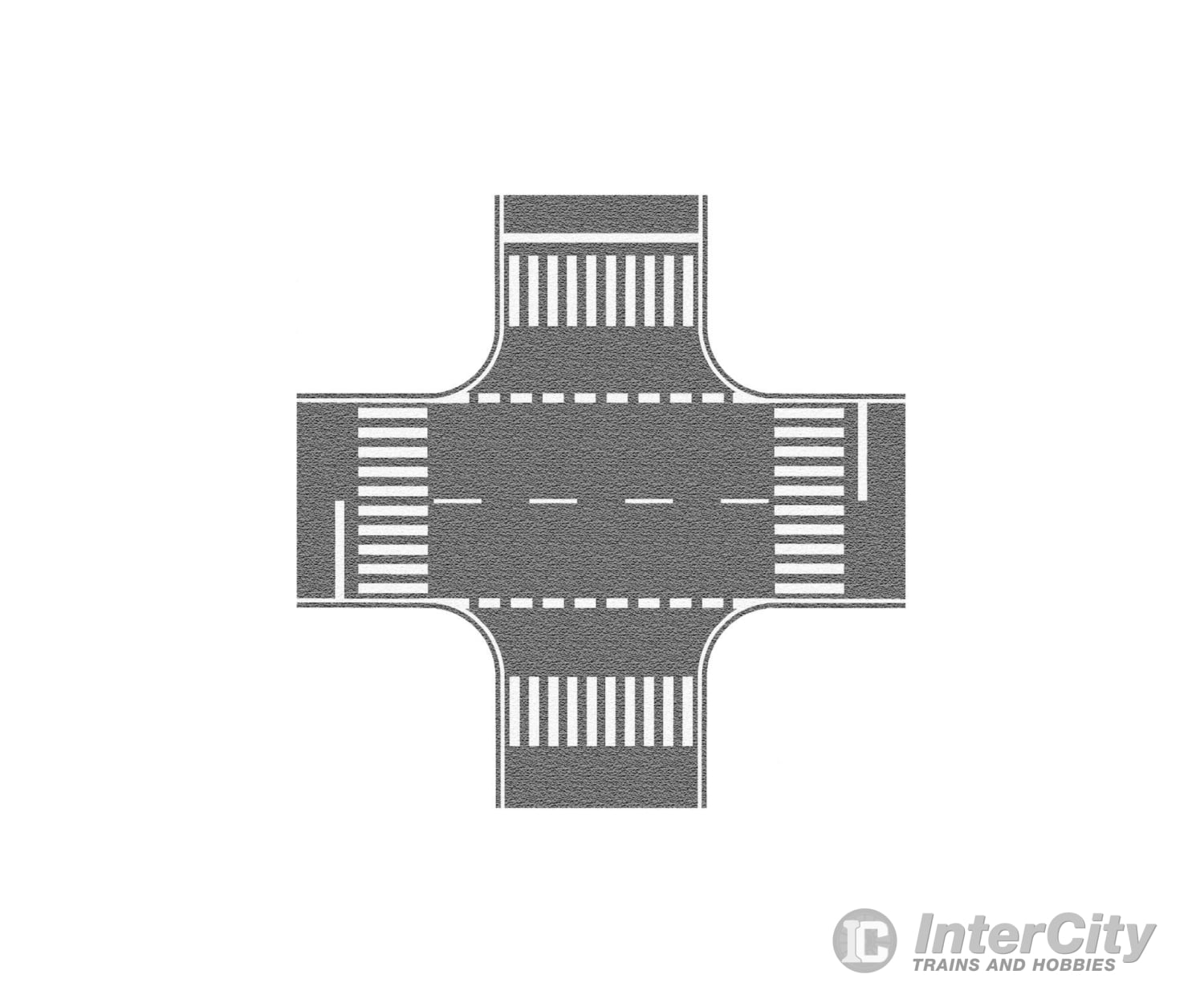 Noch 60714 HO Crossroads Grey Roads and Streets