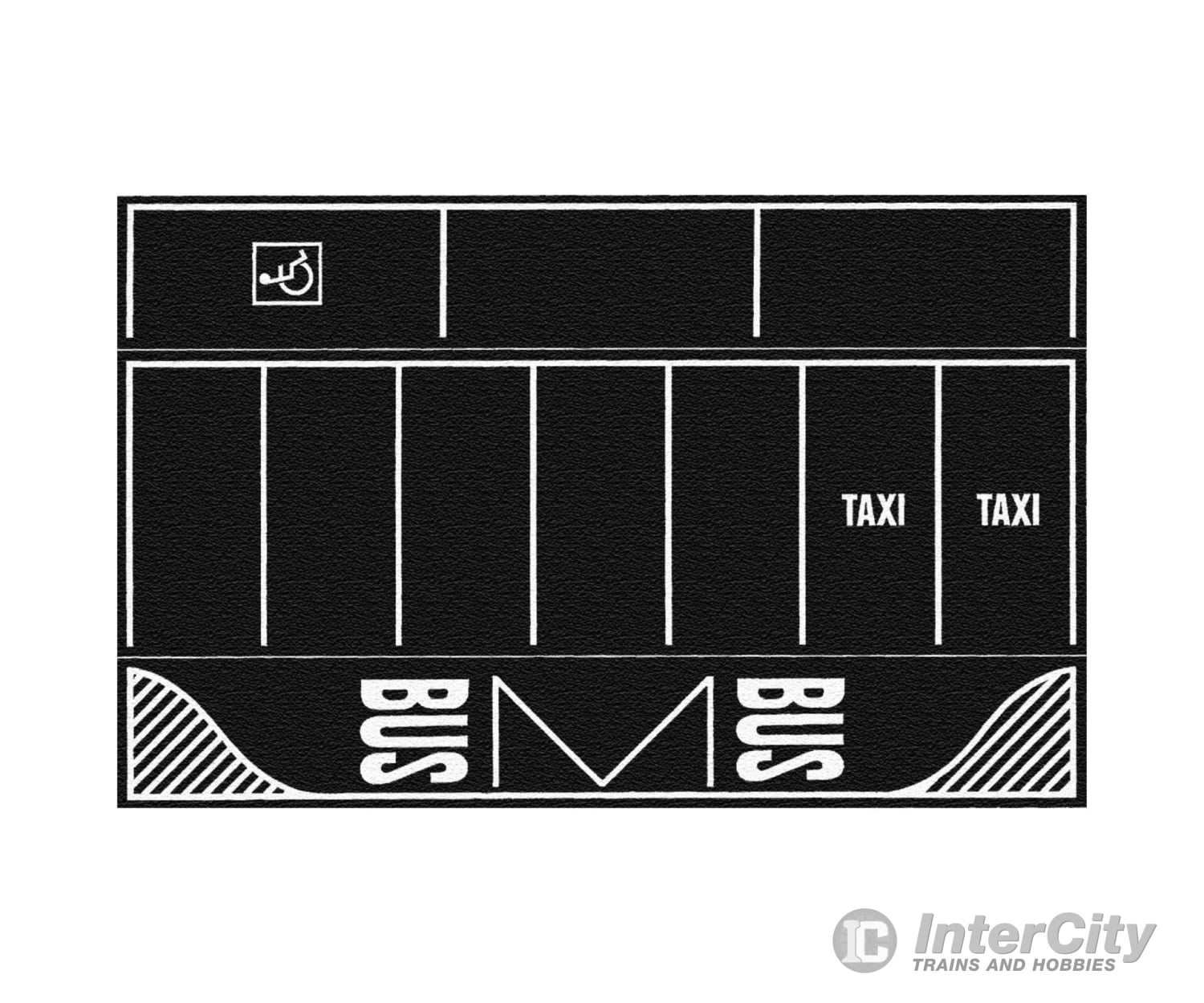 Noch 60718 HO Car-Park Asphalt 2 pcs. each 22 x 14 cm Roads and Streets