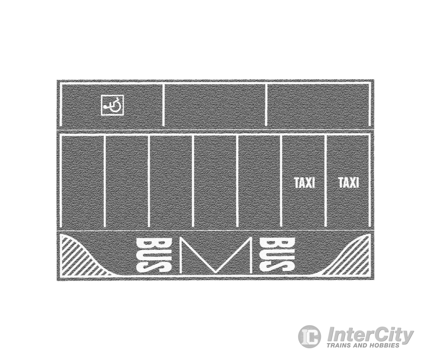 Noch 60720 HO Car-Park gey 2 pcs. each 22 x 14 cm Roads and Streets