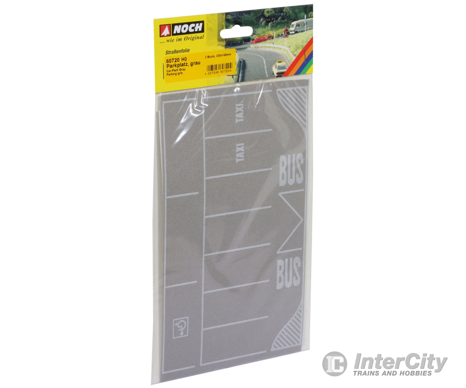 Noch 60720 HO Car-Park gey 2 pcs. each 22 x 14 cm Roads and Streets