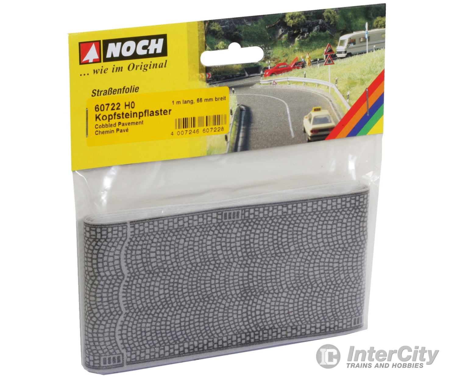Noch 60722 HO Cobbled Pavement Roads and Streets