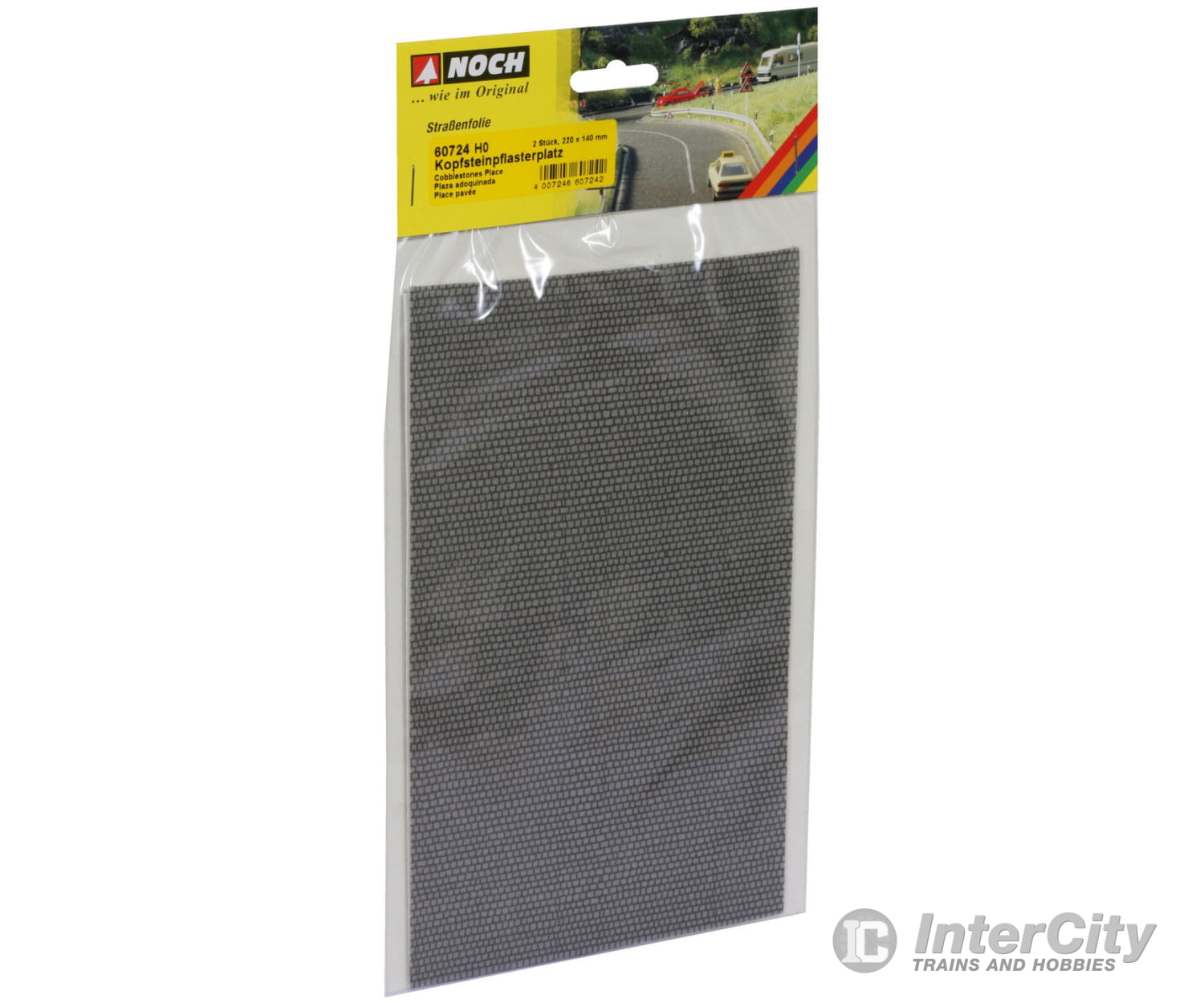 Noch 60724 HO Cobblestone Square Roads and Streets