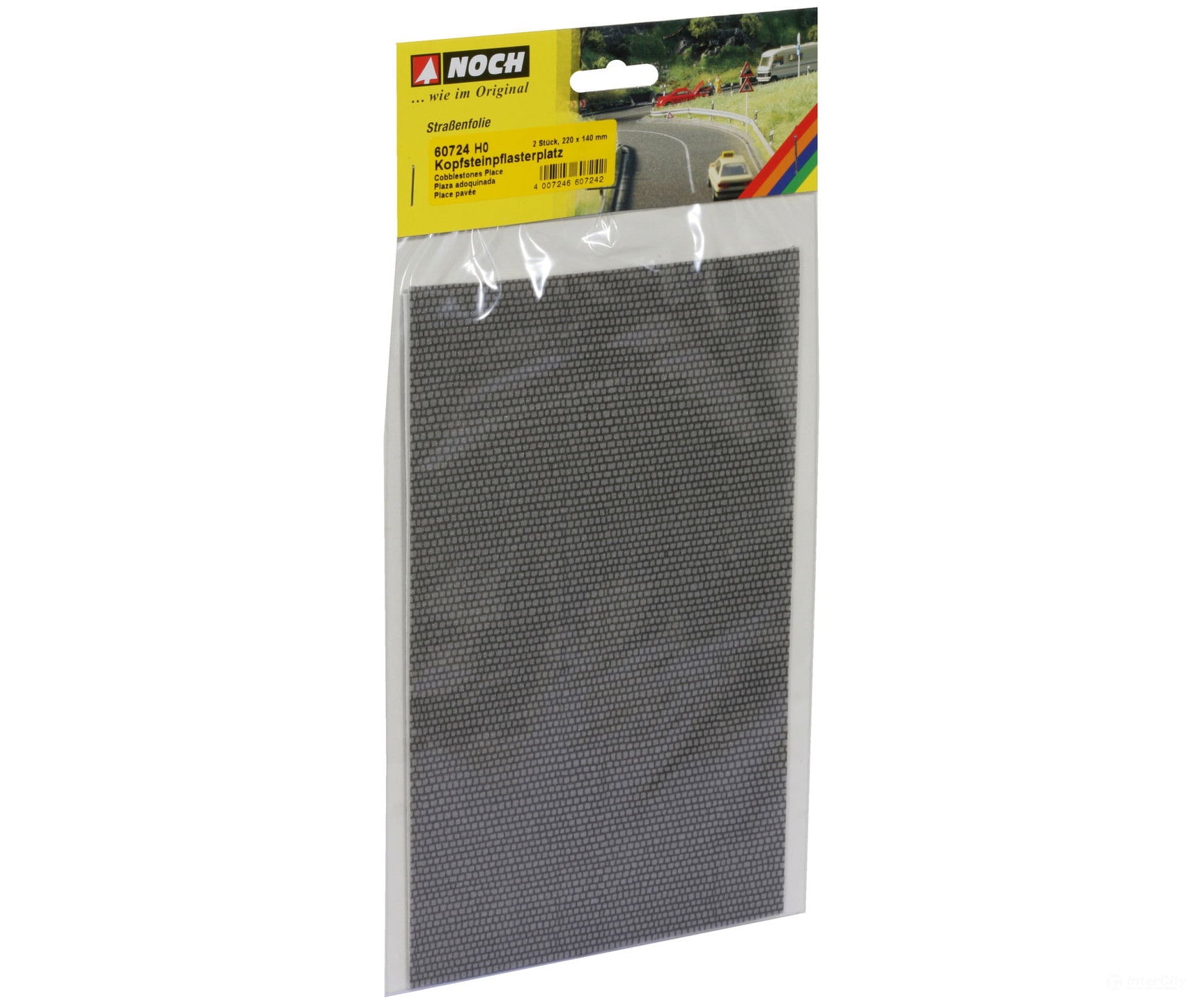 Noch 60724 HO Cobblestone Square Roads and Streets