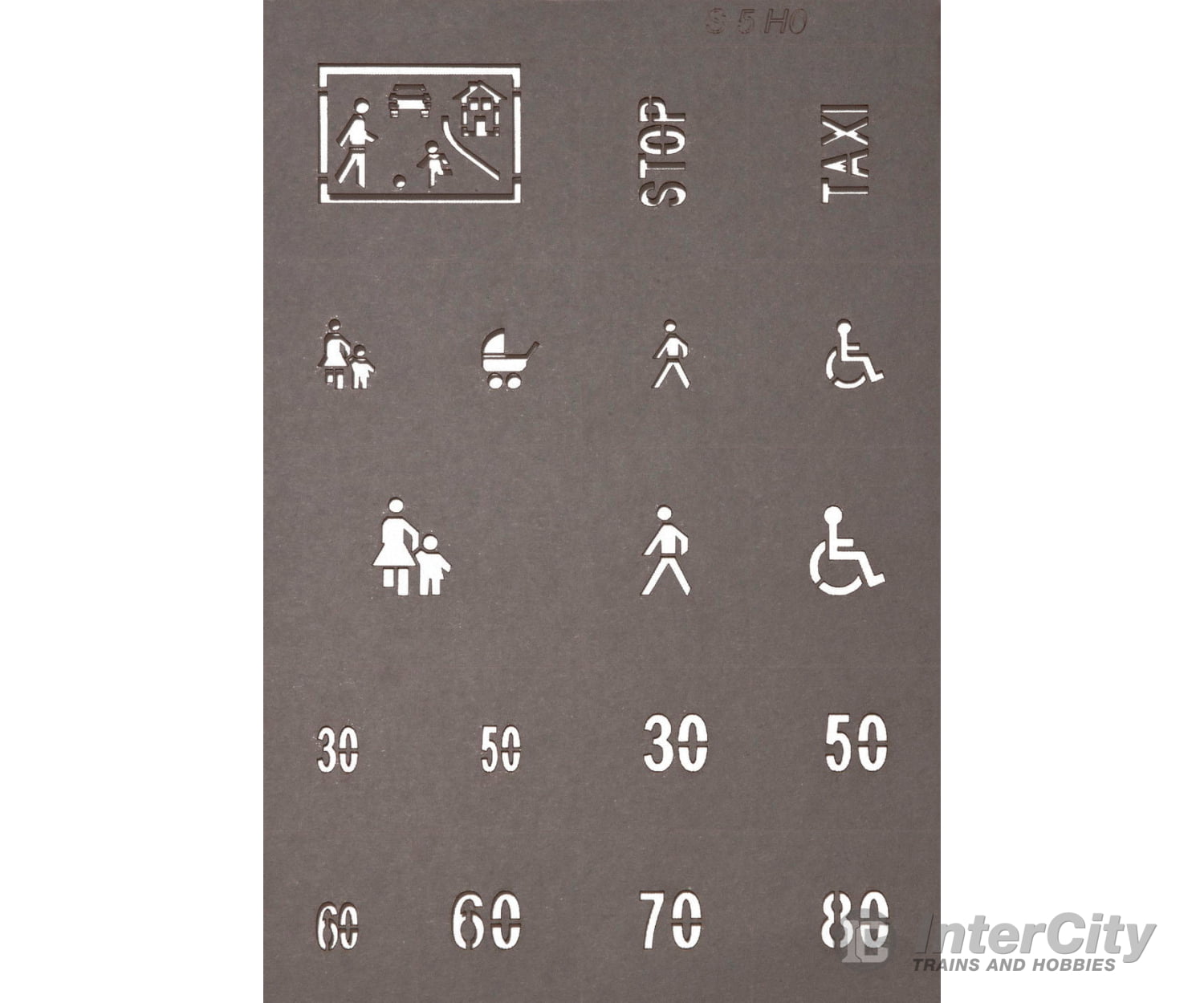 Noch 60745 HO Road Marking Stencils Roads and Streets