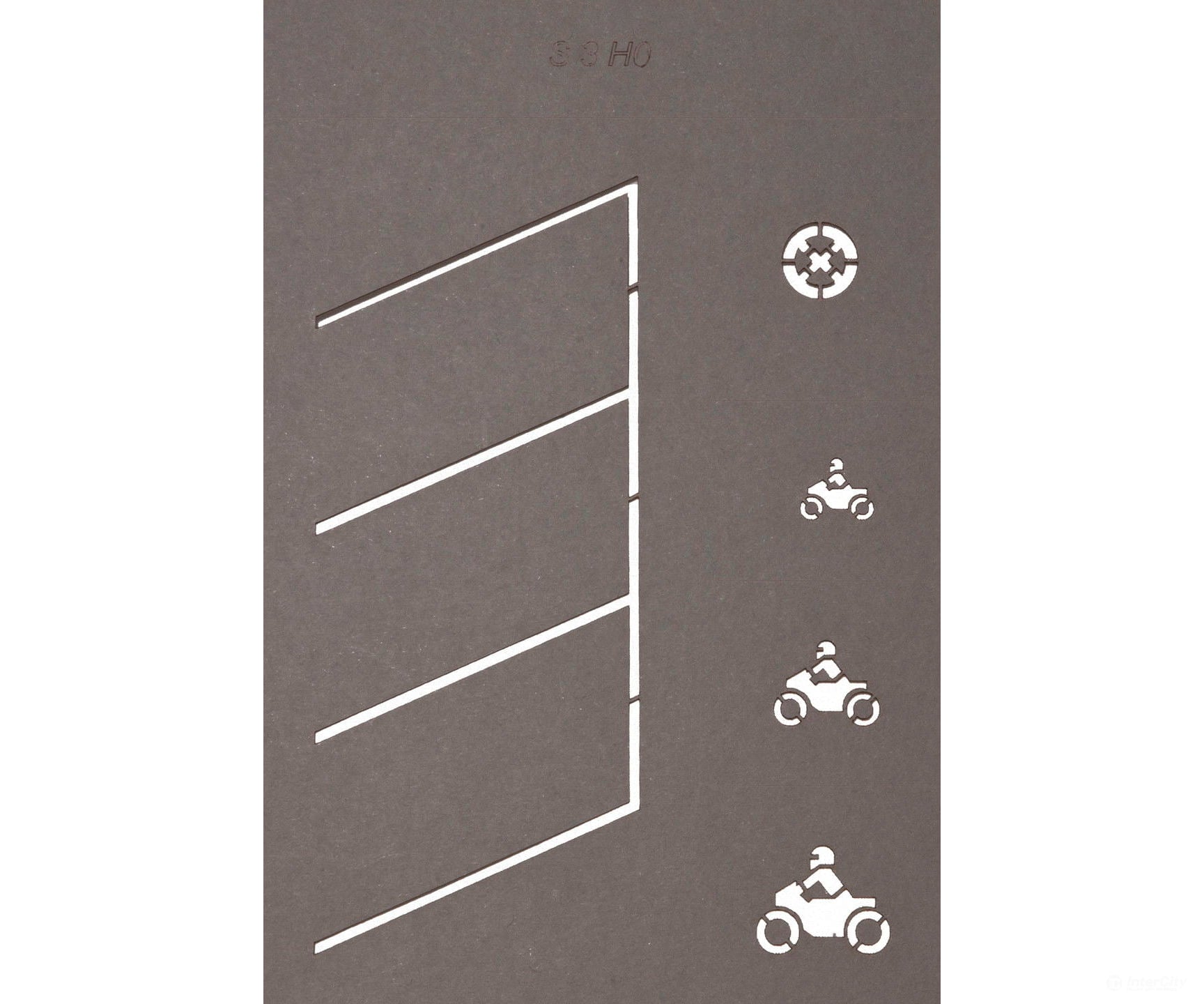 Noch 60745 HO Road Marking Stencils Roads and Streets