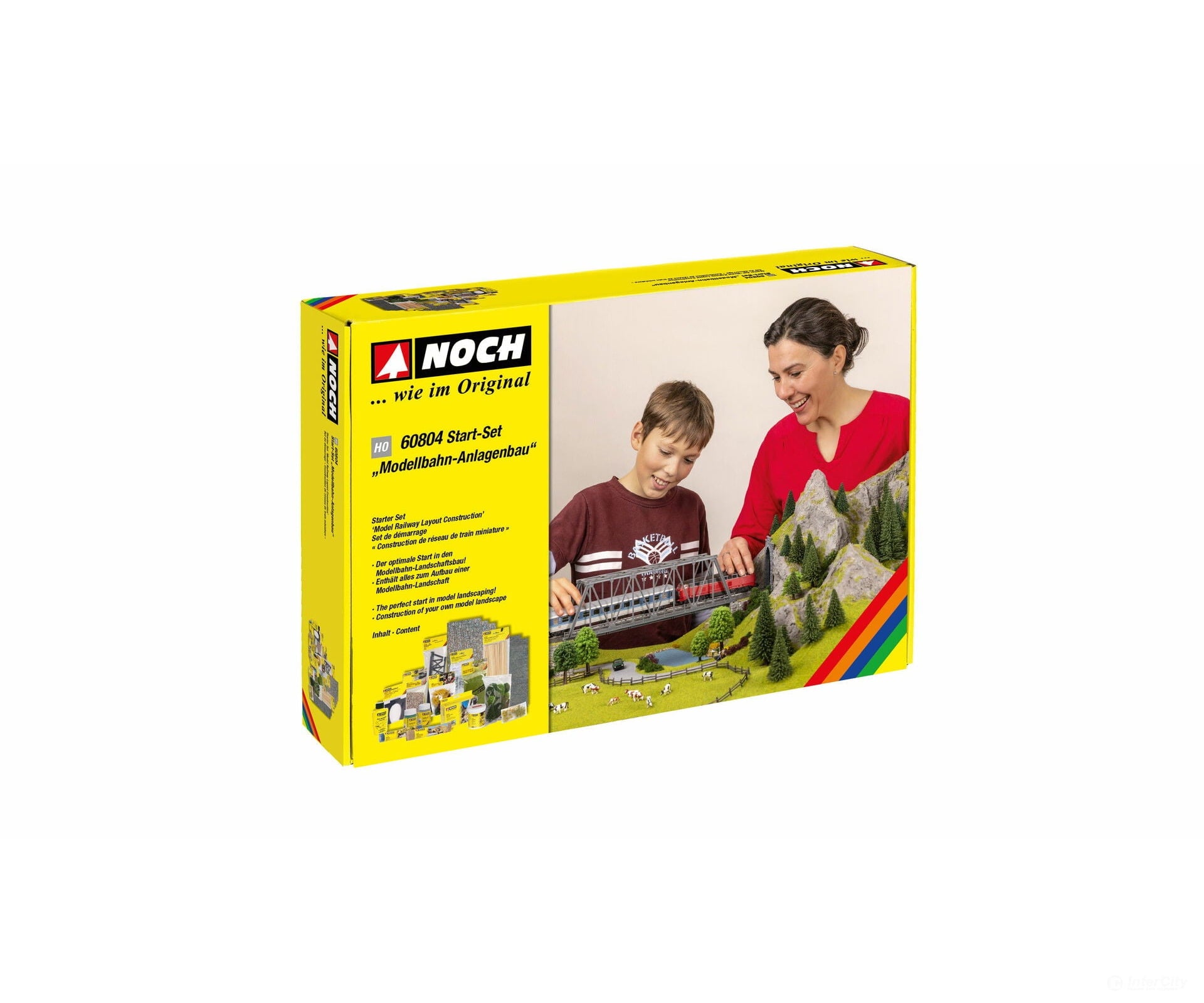 Noch 60804 HO Starter Set Model Railway Layout Construction Landform Building