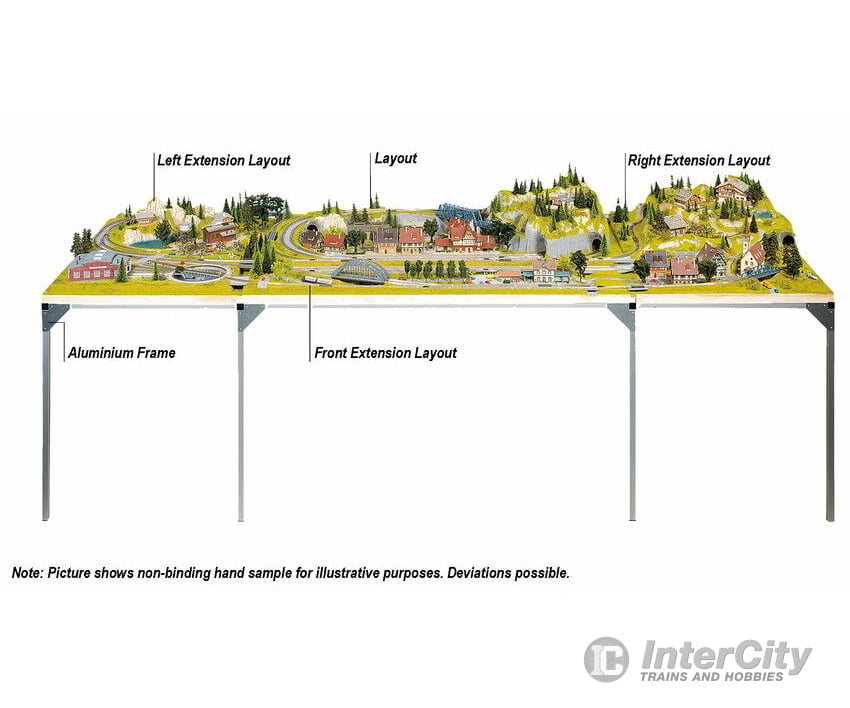 Noch 62440 N Z Aluminium Frame 140 x 69 + 31 cm Layout Kits