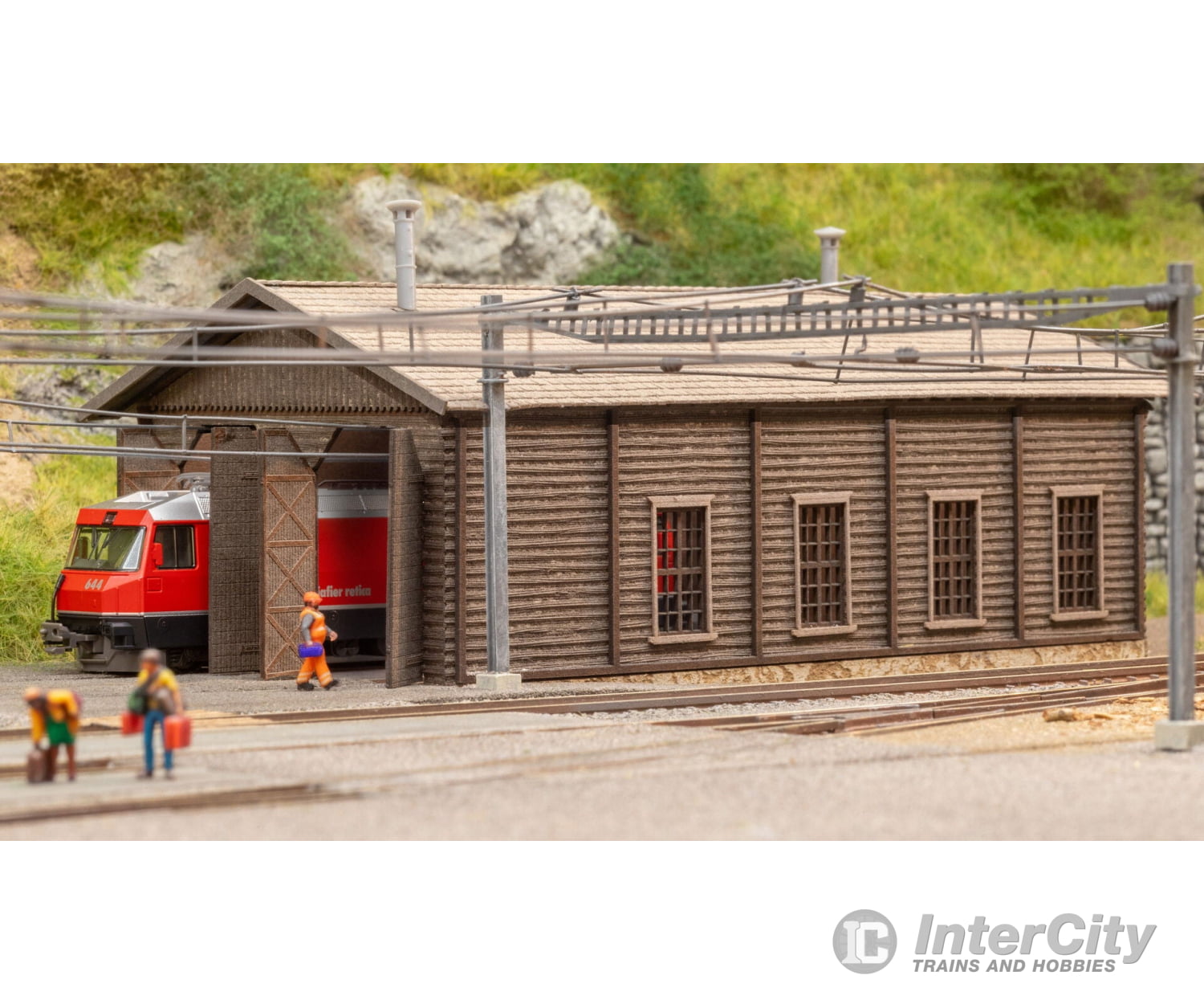 Noch 63025 N ’Bergün’ Locomotive Shed N gauge Structures