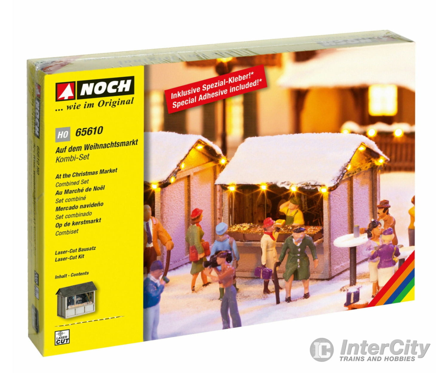 Noch 65610 HO Combined Set ’At the Christmas Market’ Structures