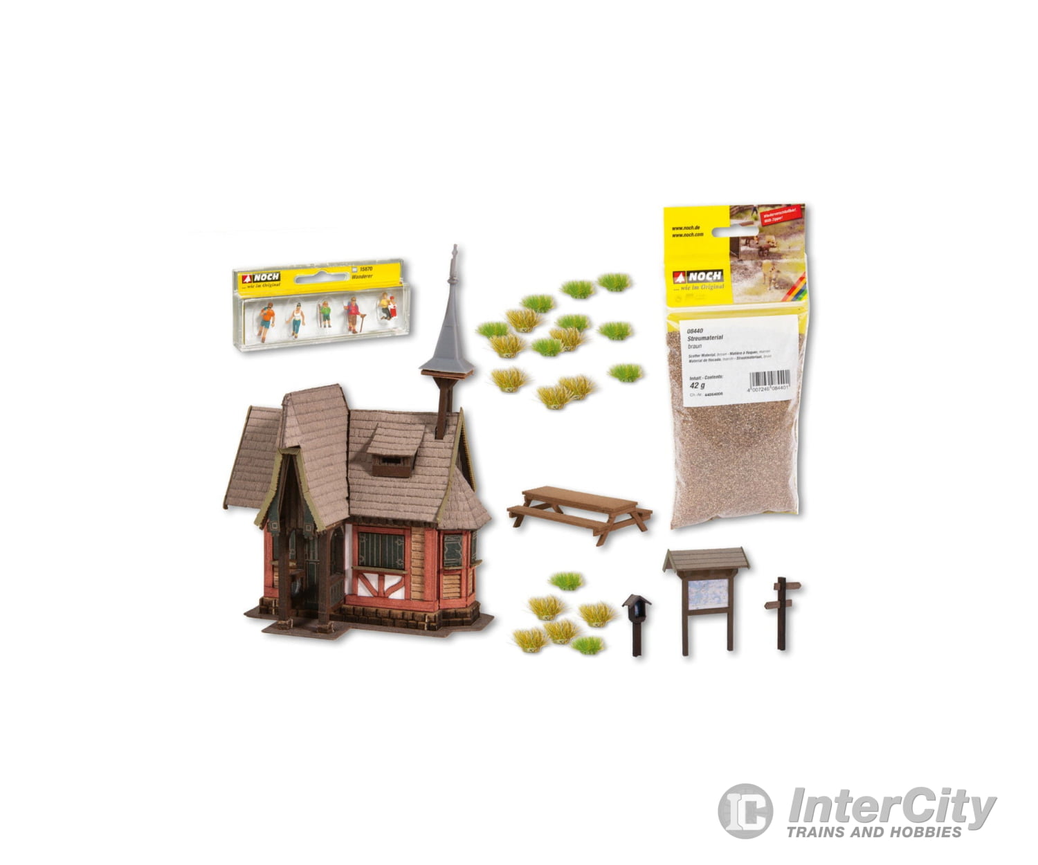 Noch 65617 HO Scenery Set ‘Hiking Trip to the Witch’s house Structures