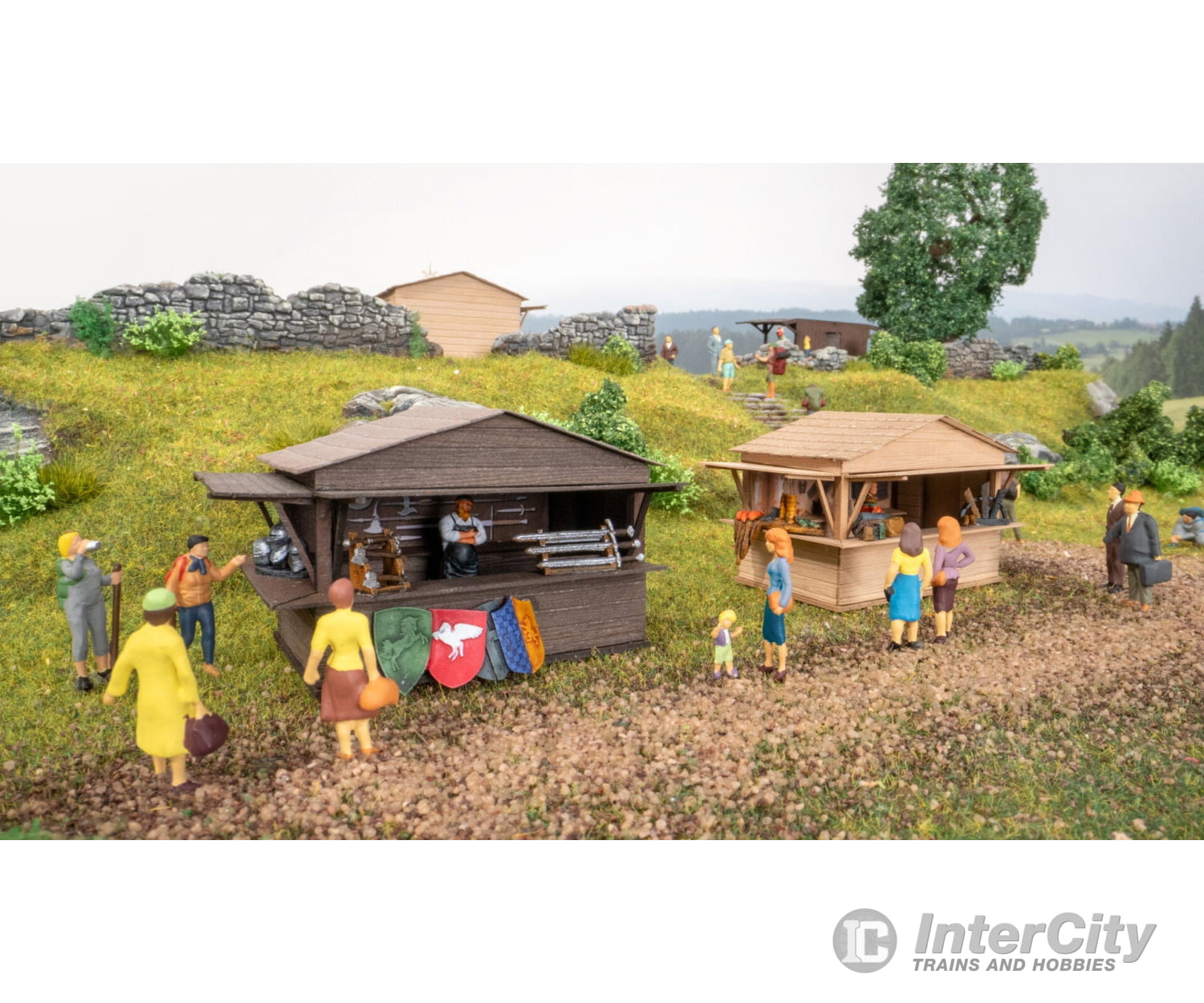 Noch 65618 HO Themed Set ‘Mediaeval Market’ Structures