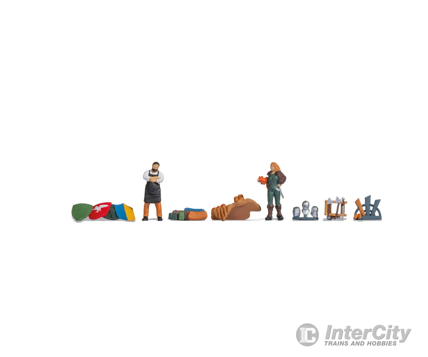 Noch 65618 HO Themed Set ‘Mediaeval Market’ Structures