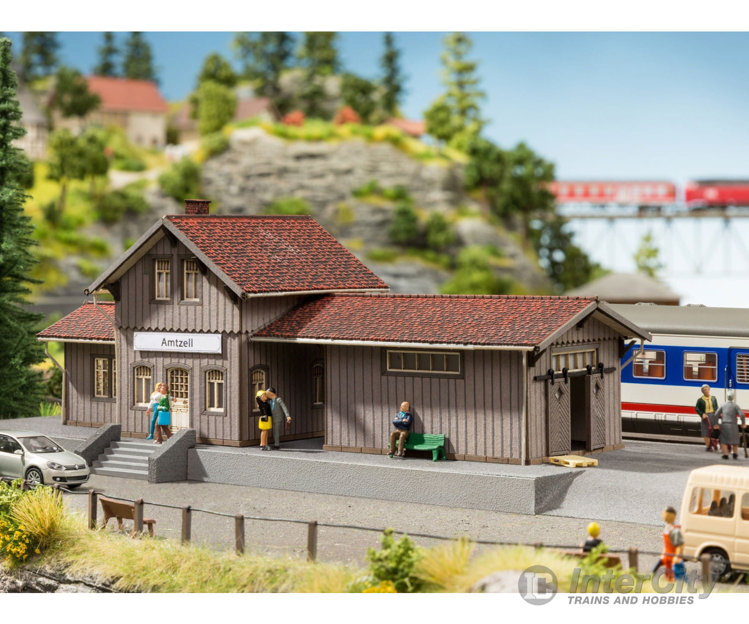 Noch 66001 HO Train Stop ’Amtzell’ Structures