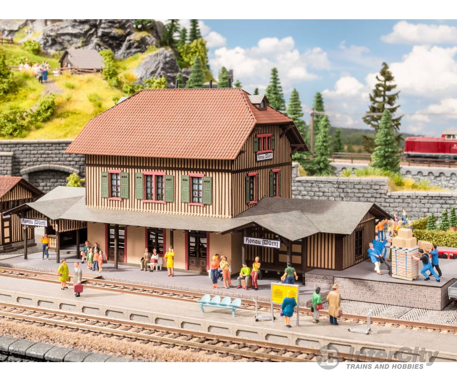 Noch 66007 HO Station ’honau’ Structures