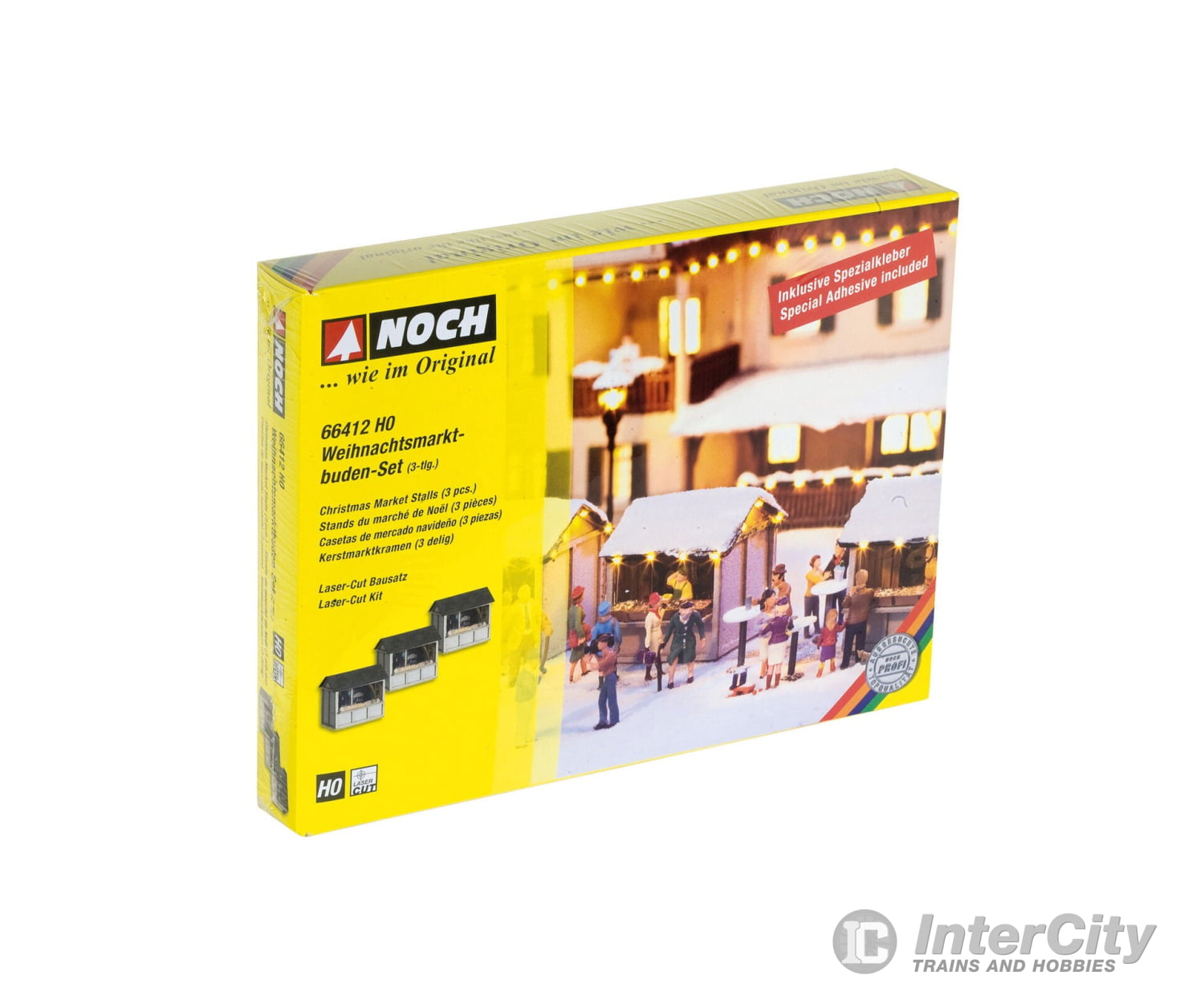 Noch 66412 HO Christmas Market Stalls Structures