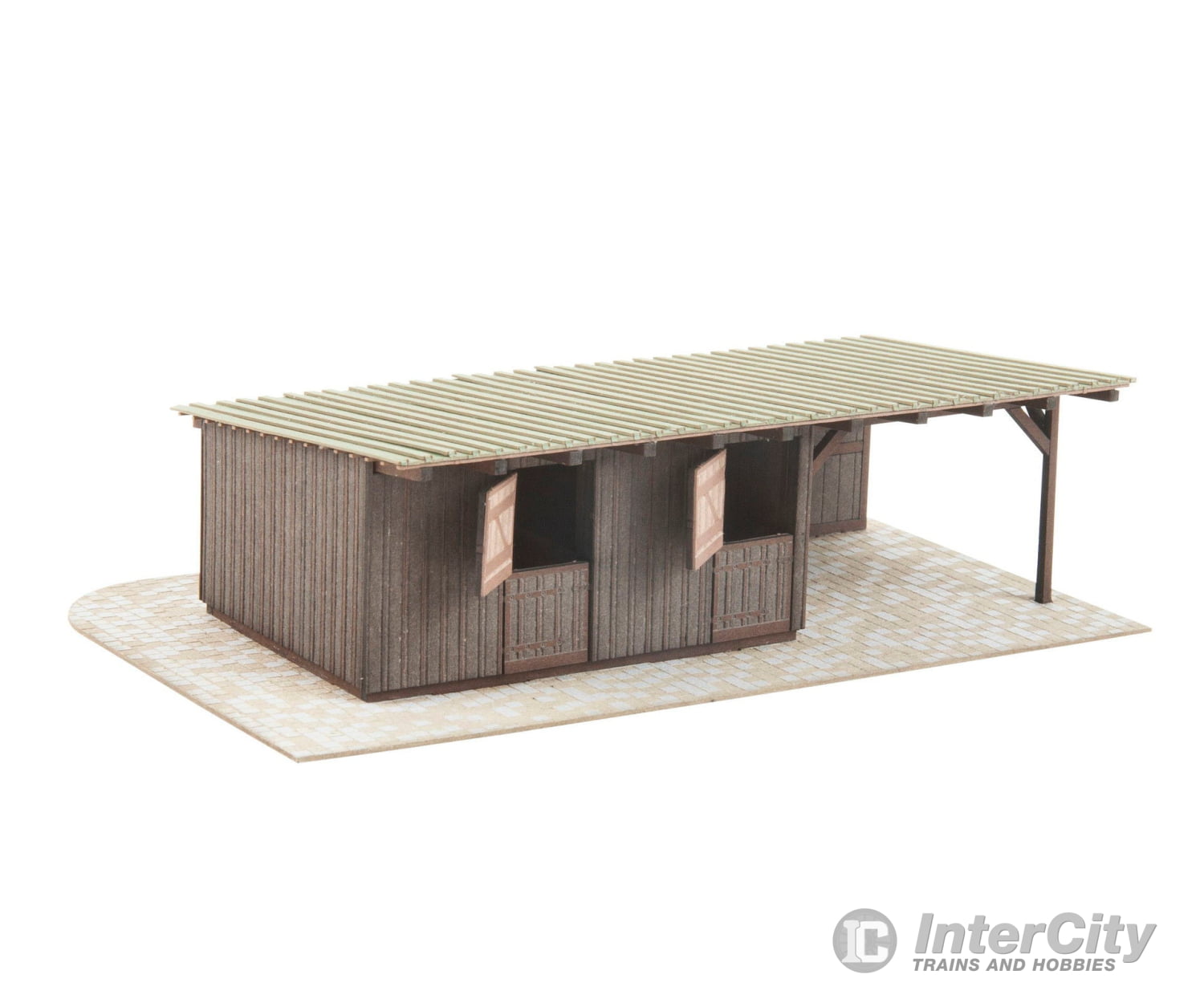 Noch 66717 HO micro-motion Riding Arena with horseboxes Structures
