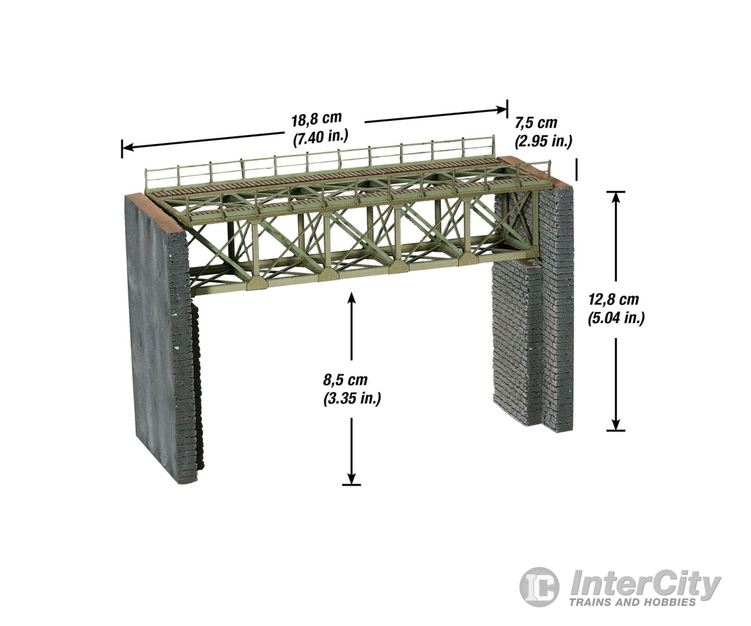 Noch 67010 HO Steel Bridge 18,8 cm long Tunnels & Bridges