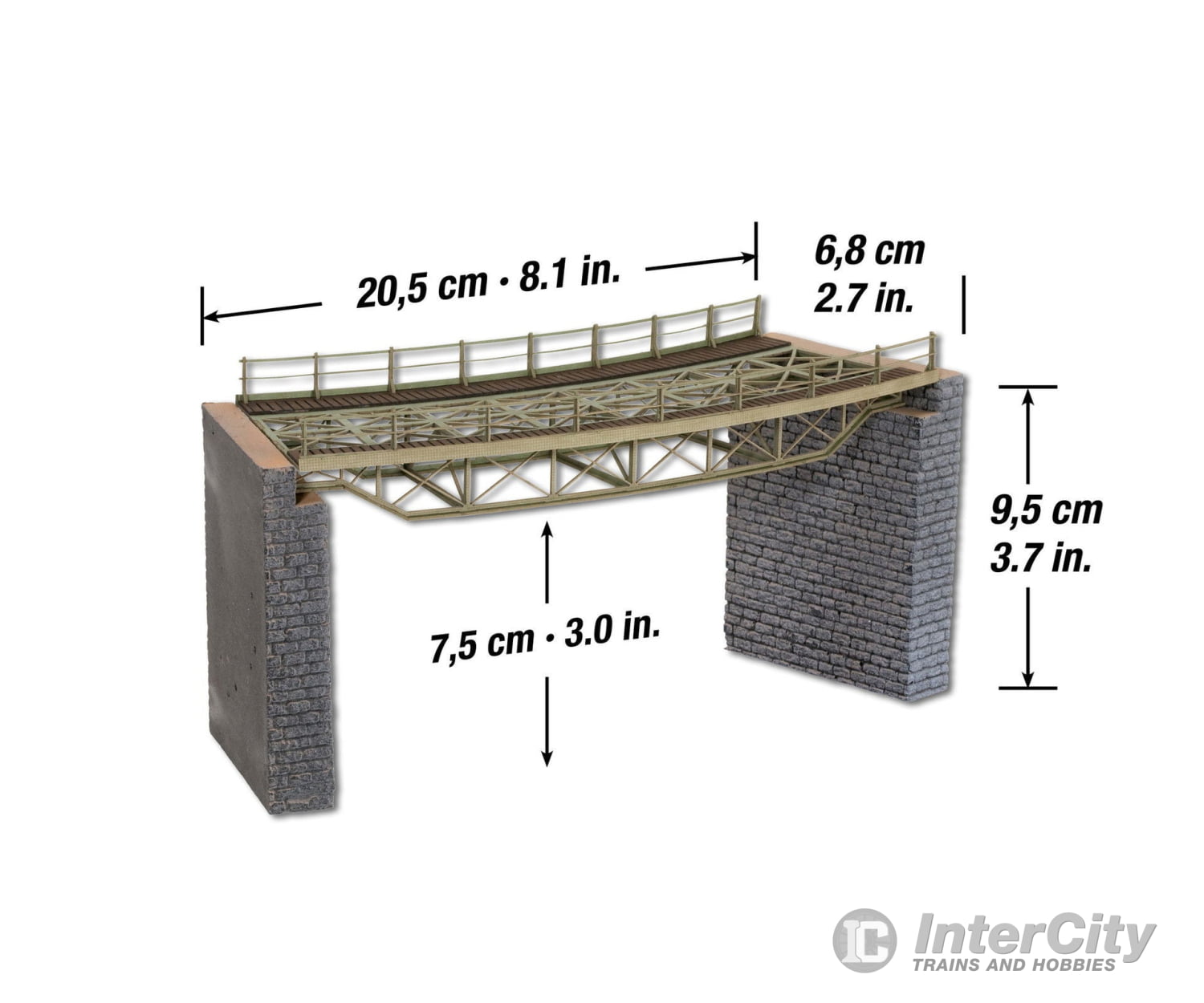 Noch 67025 HO Bridge Track Curved Tunnels & Bridges