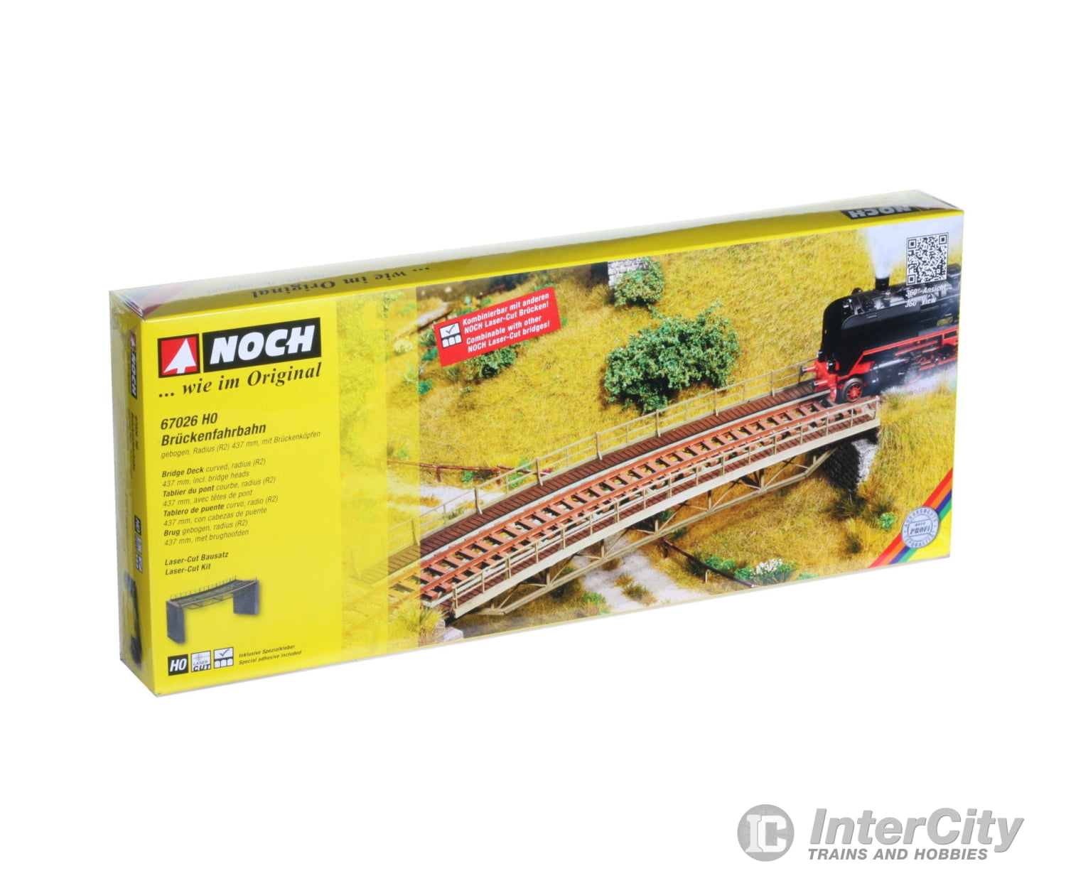 Noch 67026 HO Bridge Track Curved Tunnels & Bridges