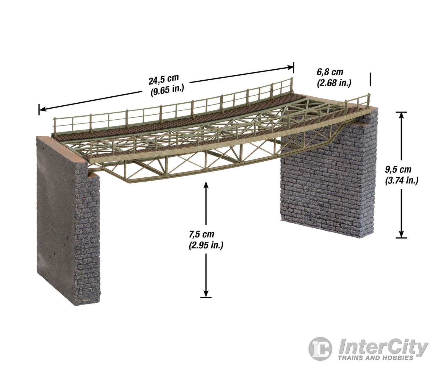 Noch 67026 HO Bridge Track Curved Tunnels & Bridges