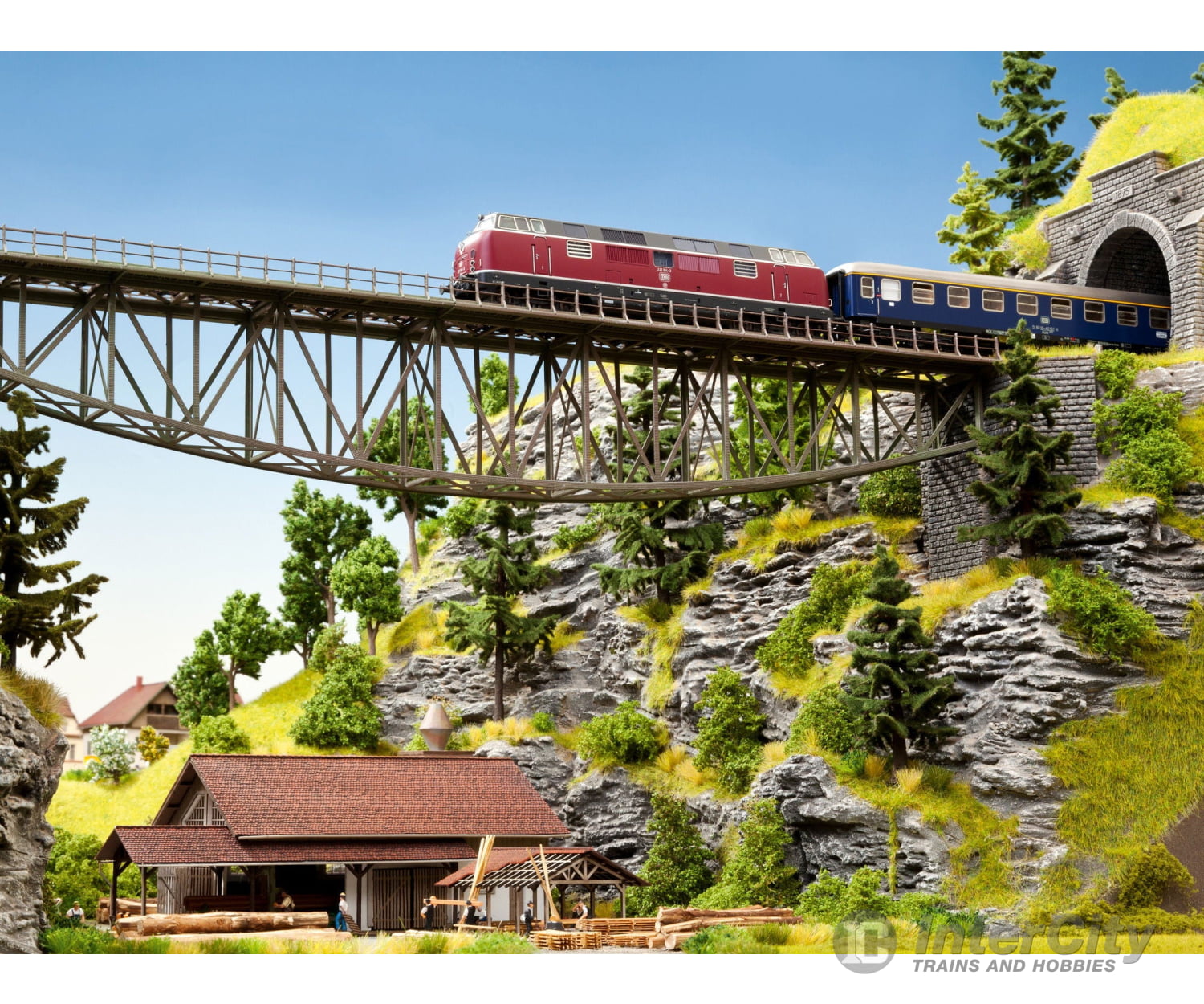 Noch 67027 HO Fish Belly Bridge Tunnels & Bridges