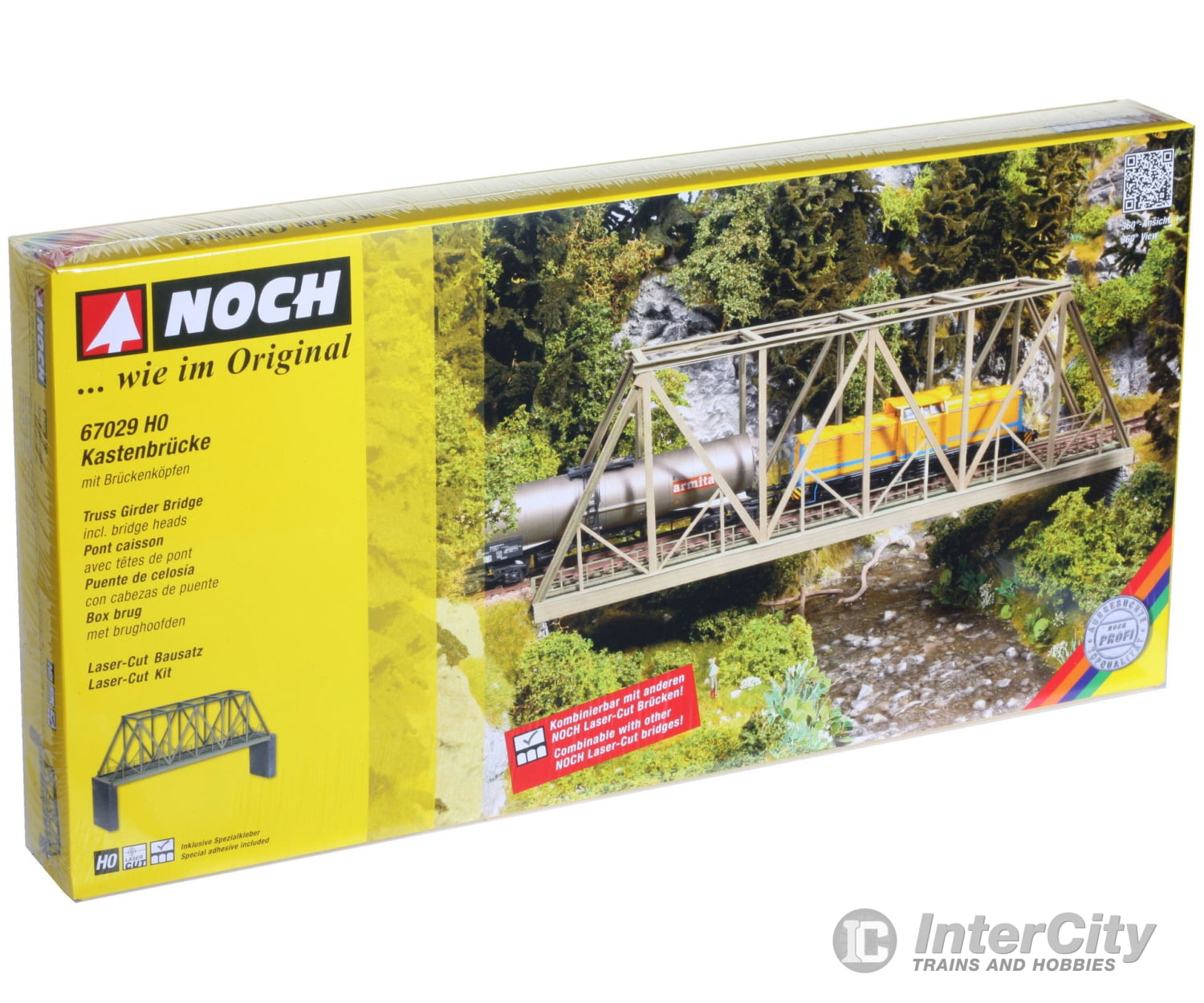 Noch 67029 HO Box Girder Bridge Tunnels & Bridges