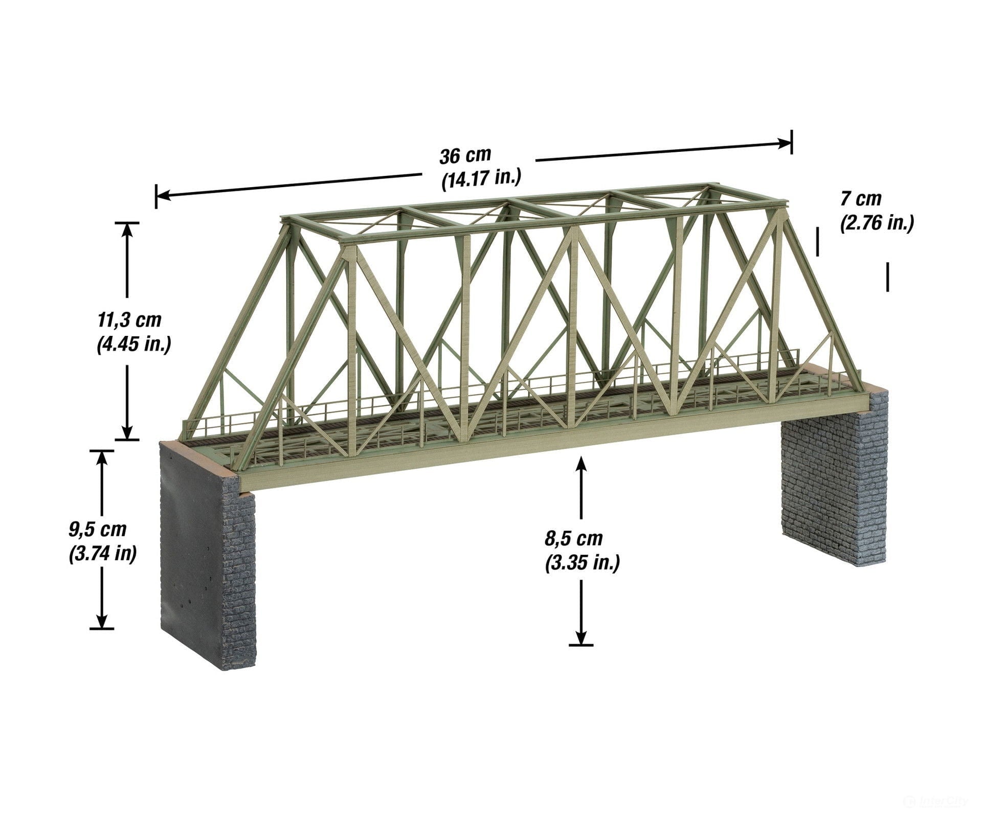 Noch 67029 HO Box Girder Bridge Tunnels & Bridges