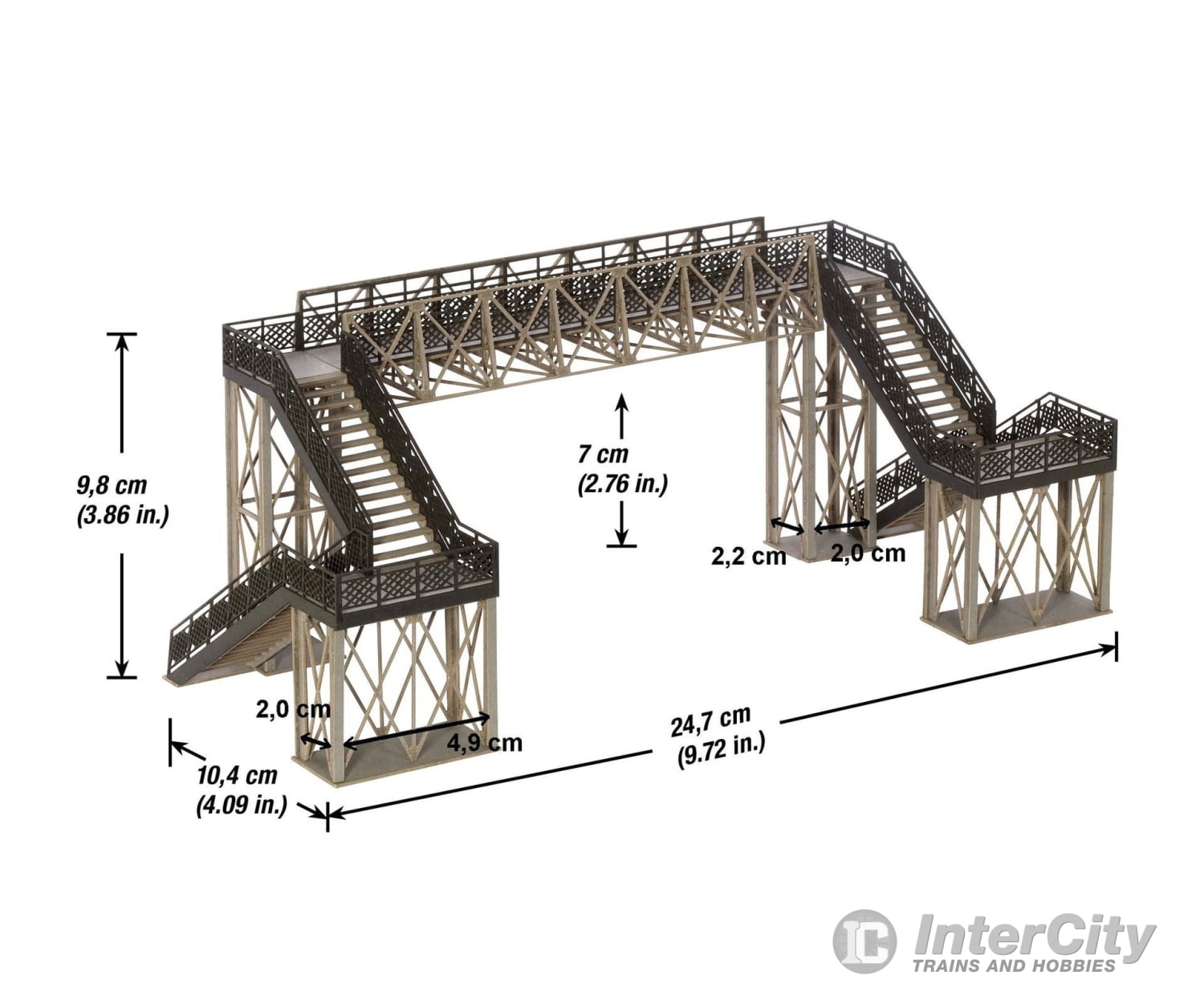 Noch 67070 HO Footbridge Tunnels & Bridges