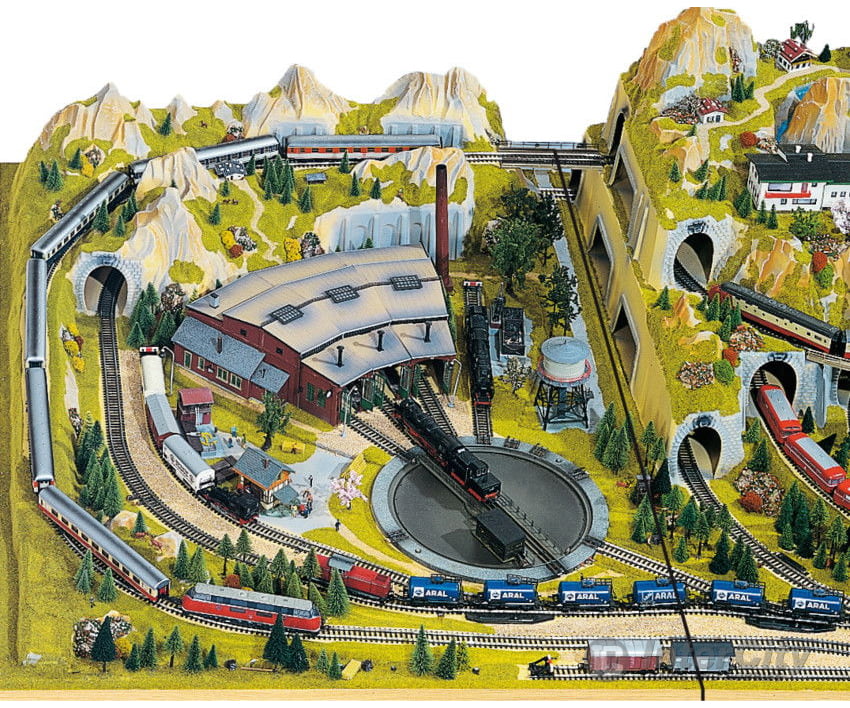 Noch 80120 HO Left Extension Layout ’Turntable’ Layout Kits