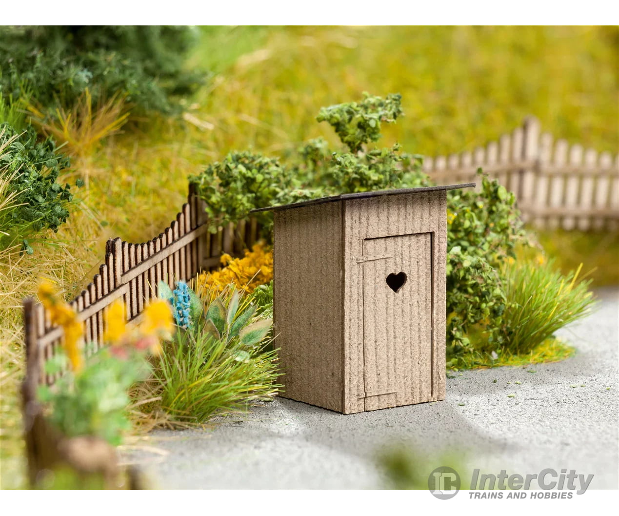 Noch N 14636 Outhouse - 2 Pcs Laser Cut Kit Scenery Details