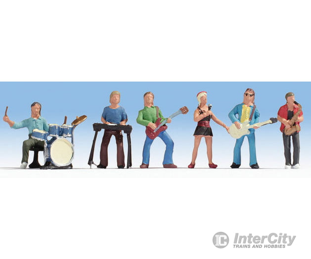 Noch N 36839 Recreation & Sports -- Rocknroll Band Pkg(6) Figures