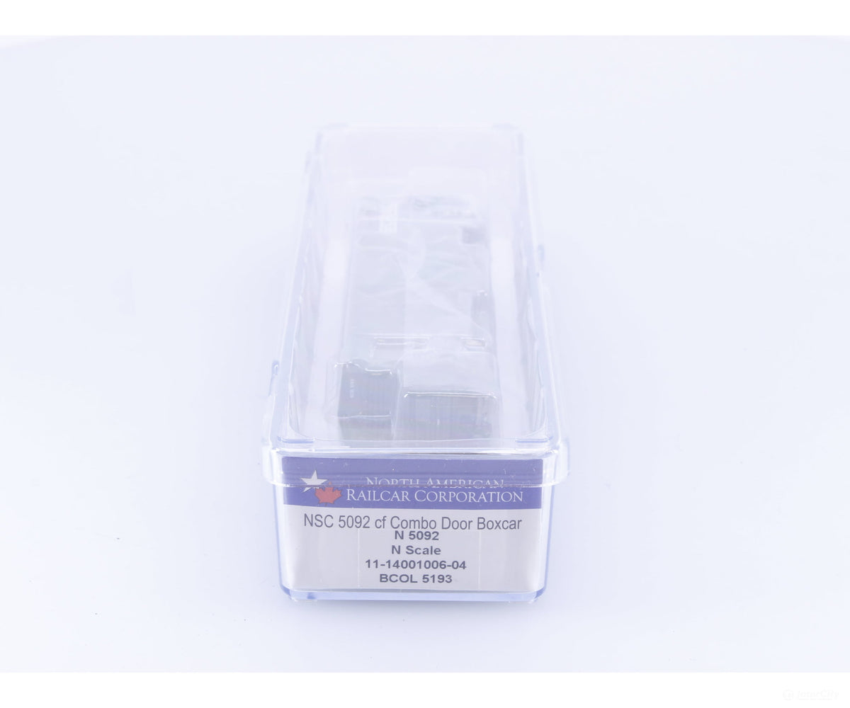 North American Railcar Corporation 11-14001006-04 N 50’ Combination Door Box Car BC Rail (BCOL) 5193 - Freight Cars