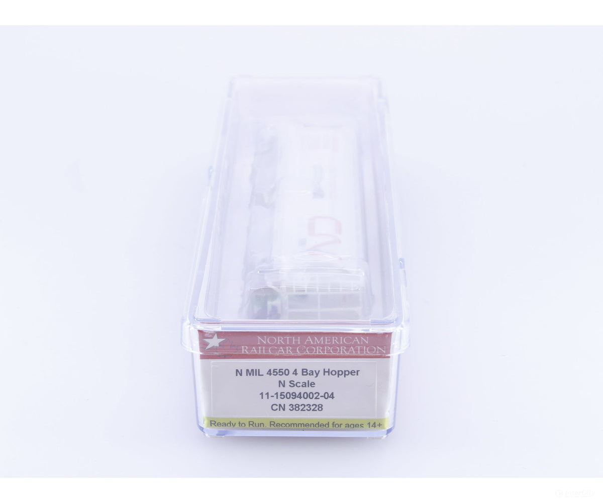 North American Railcar Corporation 11-15094002-04 N MIL 4550 4 Bay Hopper Wagon Canadian National (CN) 382328 - Freight