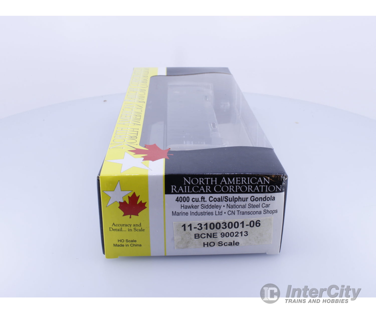 North American Railcar Corporation 11-31003001-06 HO 4000 cu.ft Coal/Sulphur Gondola BCNE BC Rail (BCOL) 900213 Freight