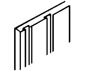 Northeastern Scale Lumber I 390 Novelty Siding -- 1/16 X 3-1/2 24’ Scratch Building Supplies