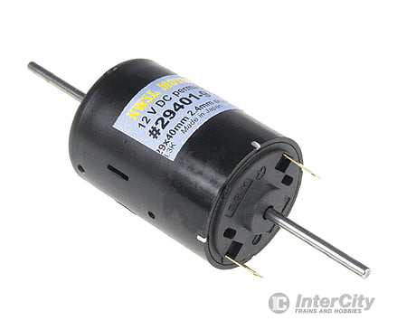Northwest Short Line 294019 Round Can Motor 12 Volt Dc -- 29 X 40Mm Double Shaft 2.4Mm Dia. 24Mm 8