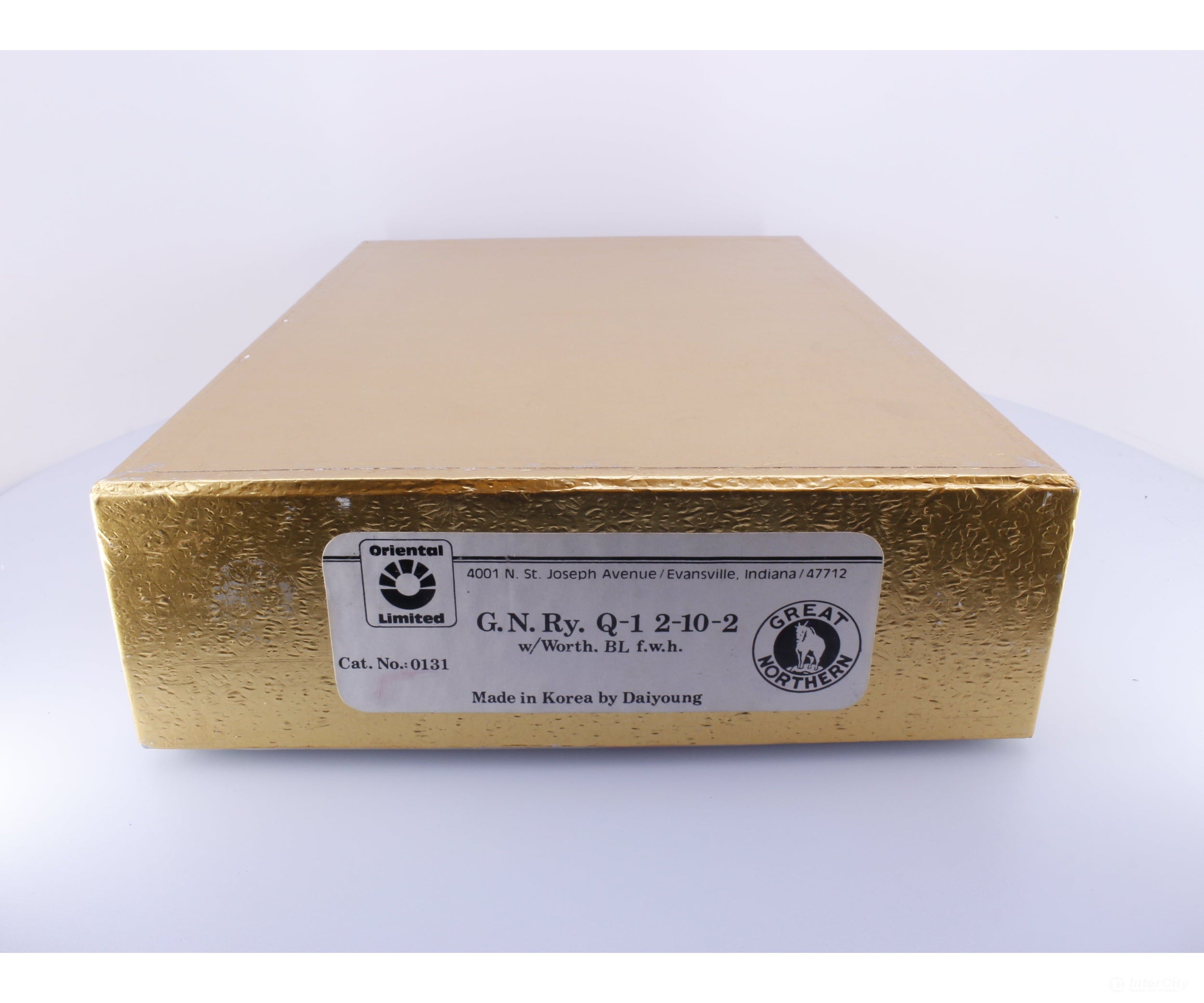 Oriental Limited 0131 HO Brass Q-1 2-10-2 with Worth BL F.W.H Steam Locomotive Great Northern (GN) Analog DC Locomotives