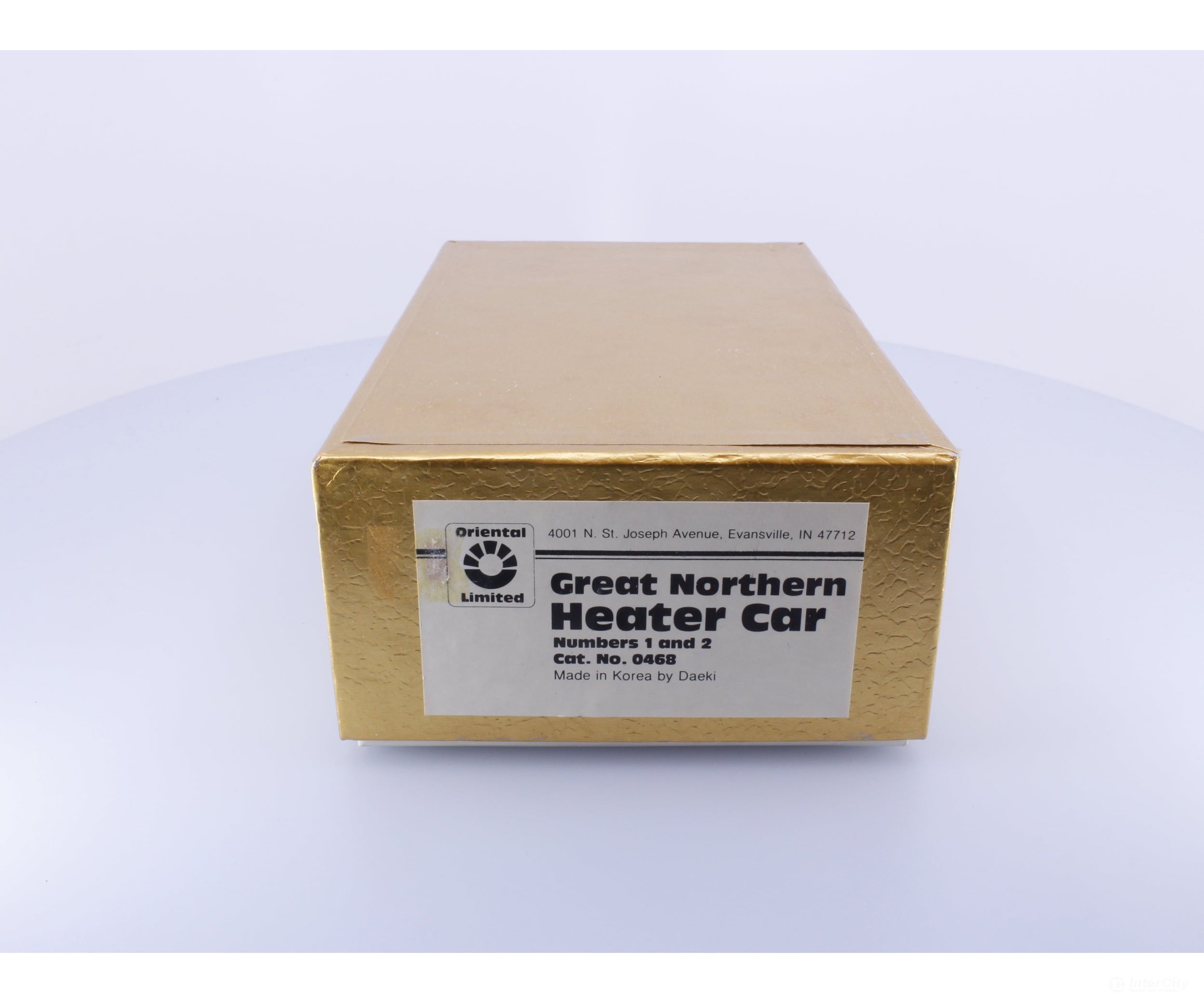 Oriental Limited 0468 HO Brass Heater Car #1 and #2 Great Northern (GN) Freight Cars