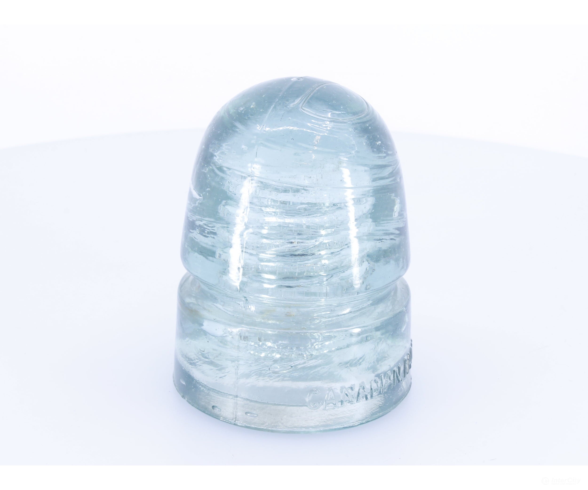 Other GICPR Greenish-Aqua Glass Insulator Canadian Pacific (CP) (#2) Collectibles
