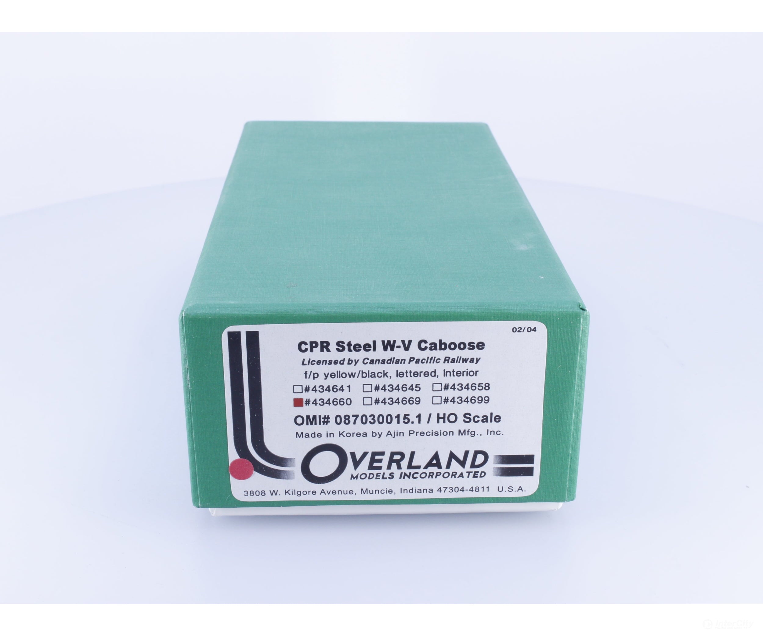 Overland 087030015.1 HO Brass Steel Wide Vision Caboose Canadian Pacific (CP) 434660 - Freight Cars