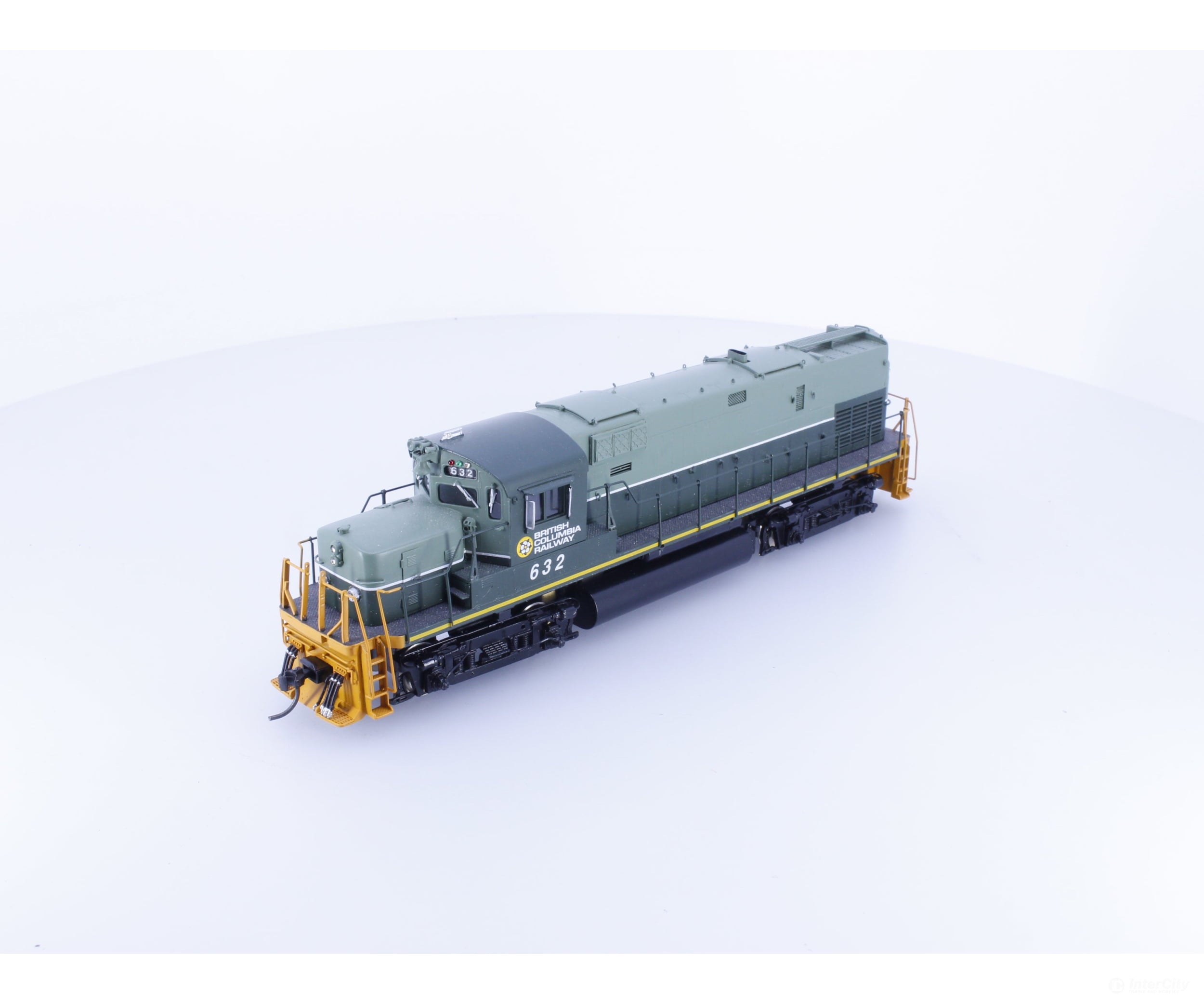 Overland 1858 HO Brass Alco C420 Ph II Low Hood Diesel Locomotive Custom Painted BC Rail (BCOL) 632 DCC - Locomotives