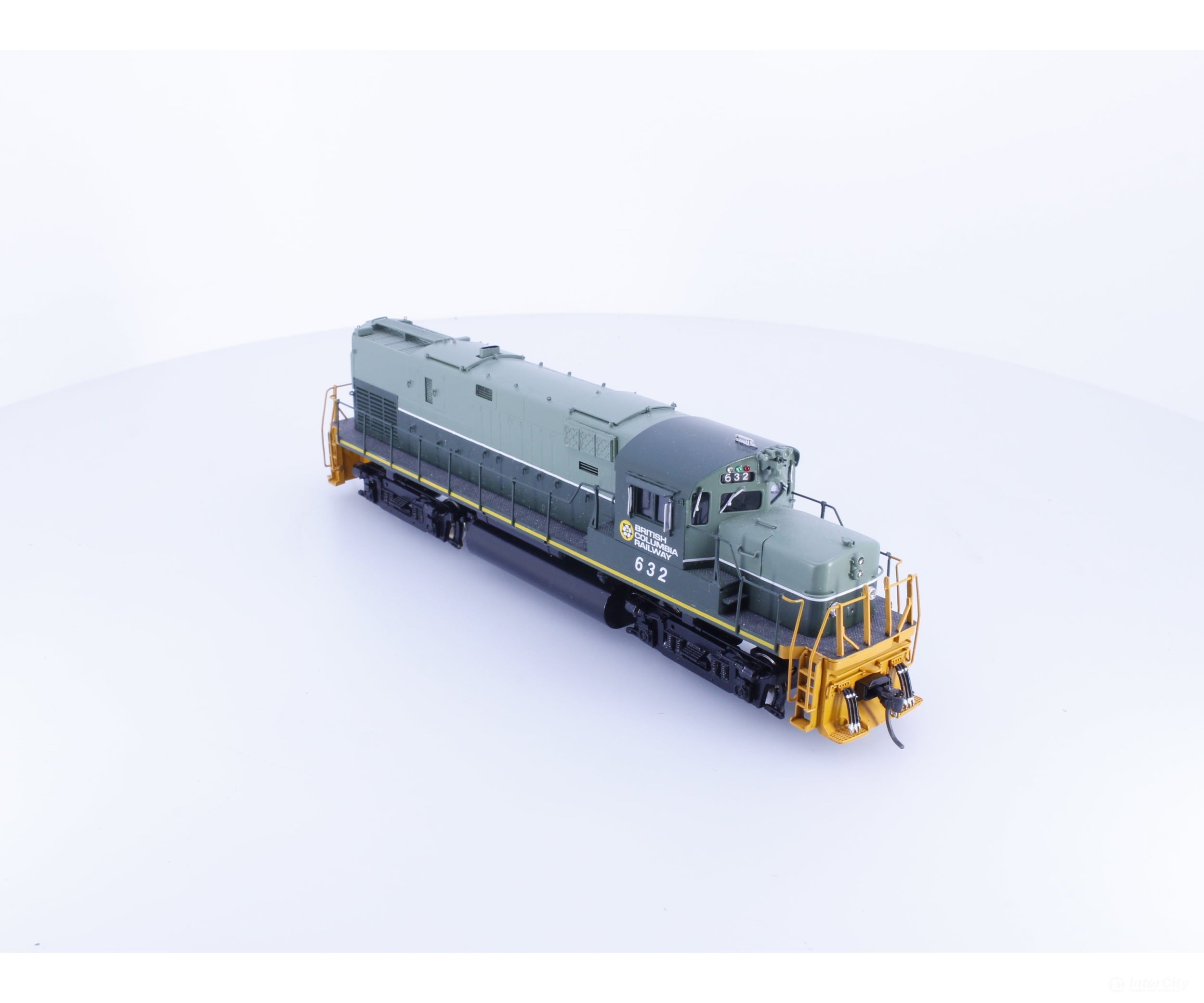 Overland 1858 HO Brass Alco C420 Ph II Low Hood Diesel Locomotive Custom Painted BC Rail (BCOL) 632 DCC - Locomotives